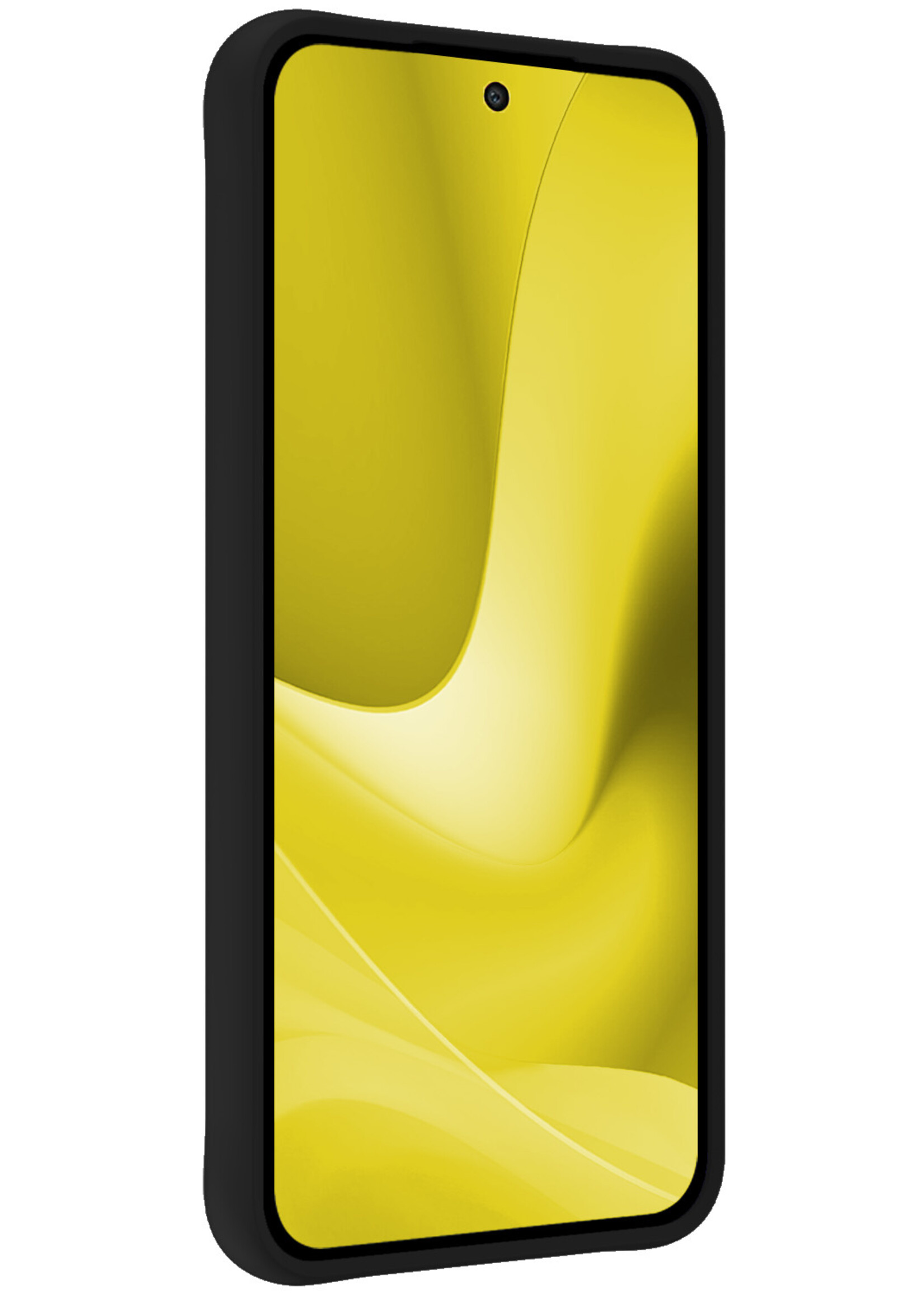 LUQ Hoesje Geschikt voor OPPO A79 Hoesje Siliconen Case Met 2x Screenprotector - Hoes Geschikt voor OPPO A79 Hoes Siliconen - Zwart