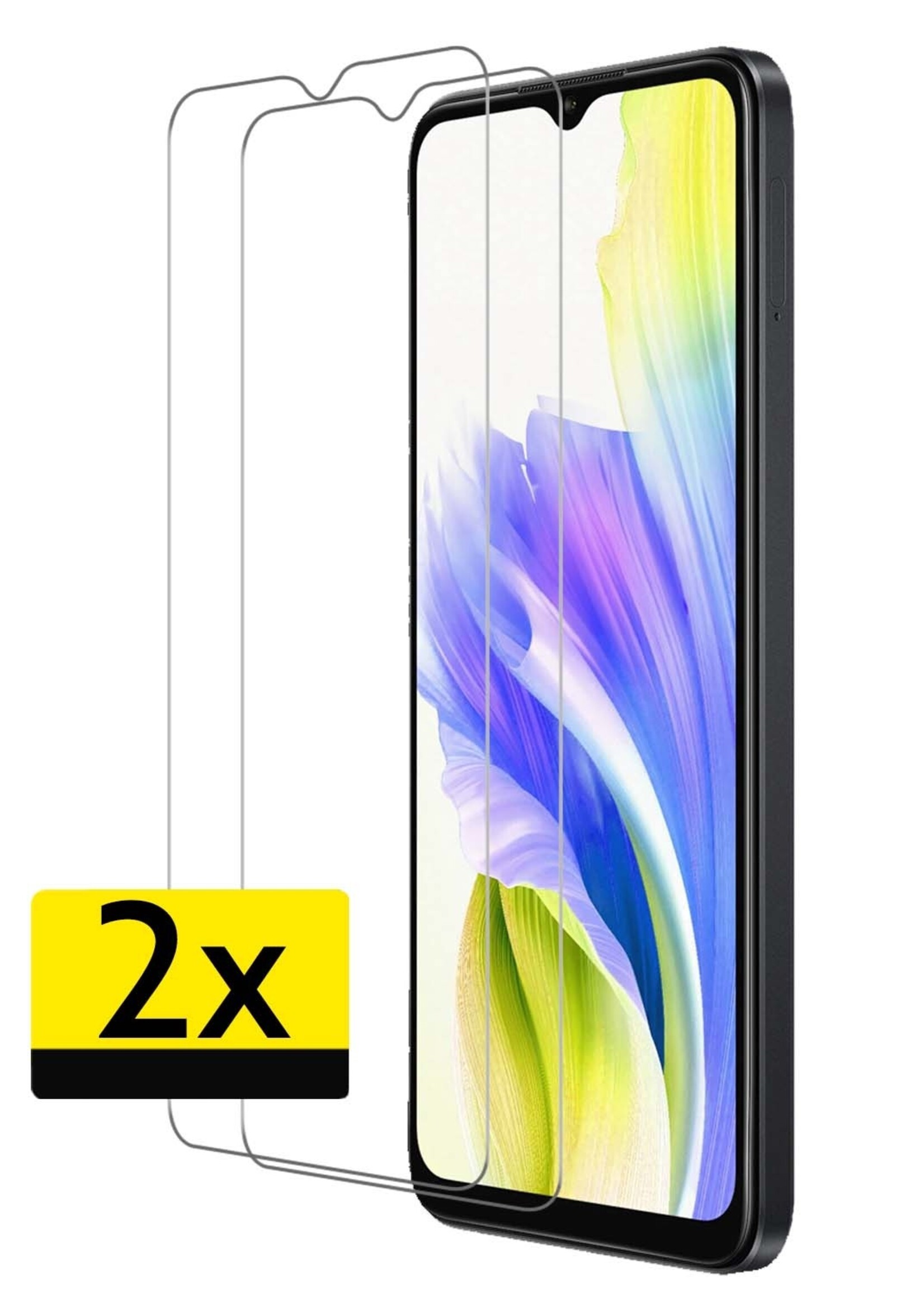 LUQ Screenprotector Geschikt voor OPPO A18 Screenprotector Beschermglas Gehard Glas - Screenprotector Geschikt voor OPPO A18 Screenprotector Glas - 2 Stuks