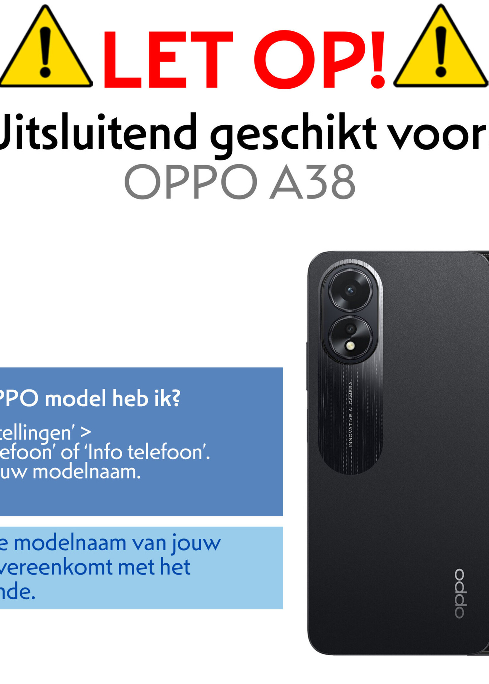 LUQ Screenprotector Geschikt voor OPPO A18 Privacy Screenprotector Bescherm Glas - Privacy Screenprotector Geschikt voor OPPO A18 Screenprotector Glas