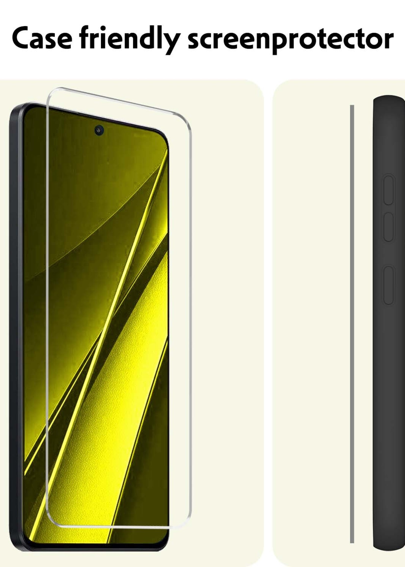 LUQ Screenprotector Geschikt voor Xiaomi Poco X6 Screenprotector Beschermglas Gehard Glas - Screenprotector Geschikt voor Xiaomi Poco X6 5G Screenprotector Glas - 2 Stuks