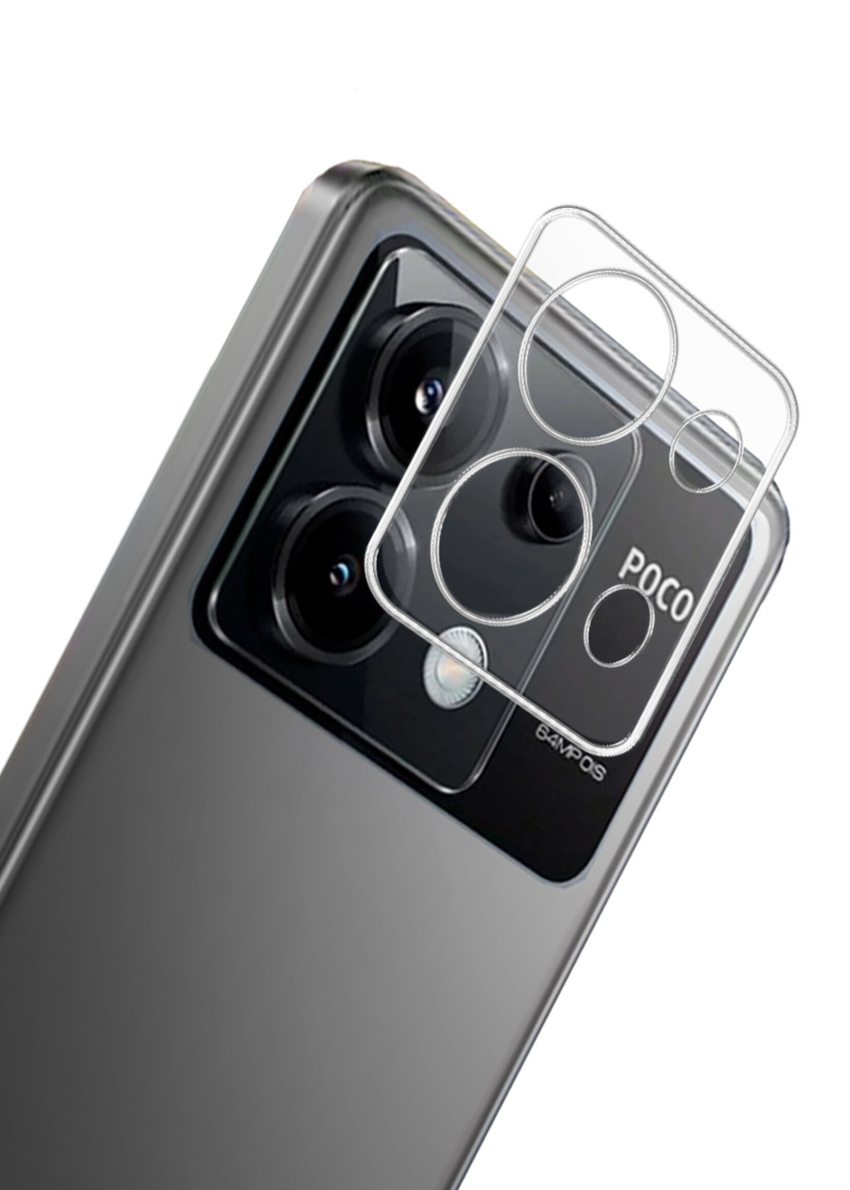 LUQ Screenprotector Geschikt voor Xiaomi Poco X6 Camera Screenprotector Tempered Glass - Screenprotector Geschikt voor Xiaomi Poco X6 5G Screenprotector Camera Screenprotector