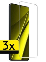 LUQ LUQ Xiaomi Poco X6 Pro Screenprotector Glas  - 3 PACK