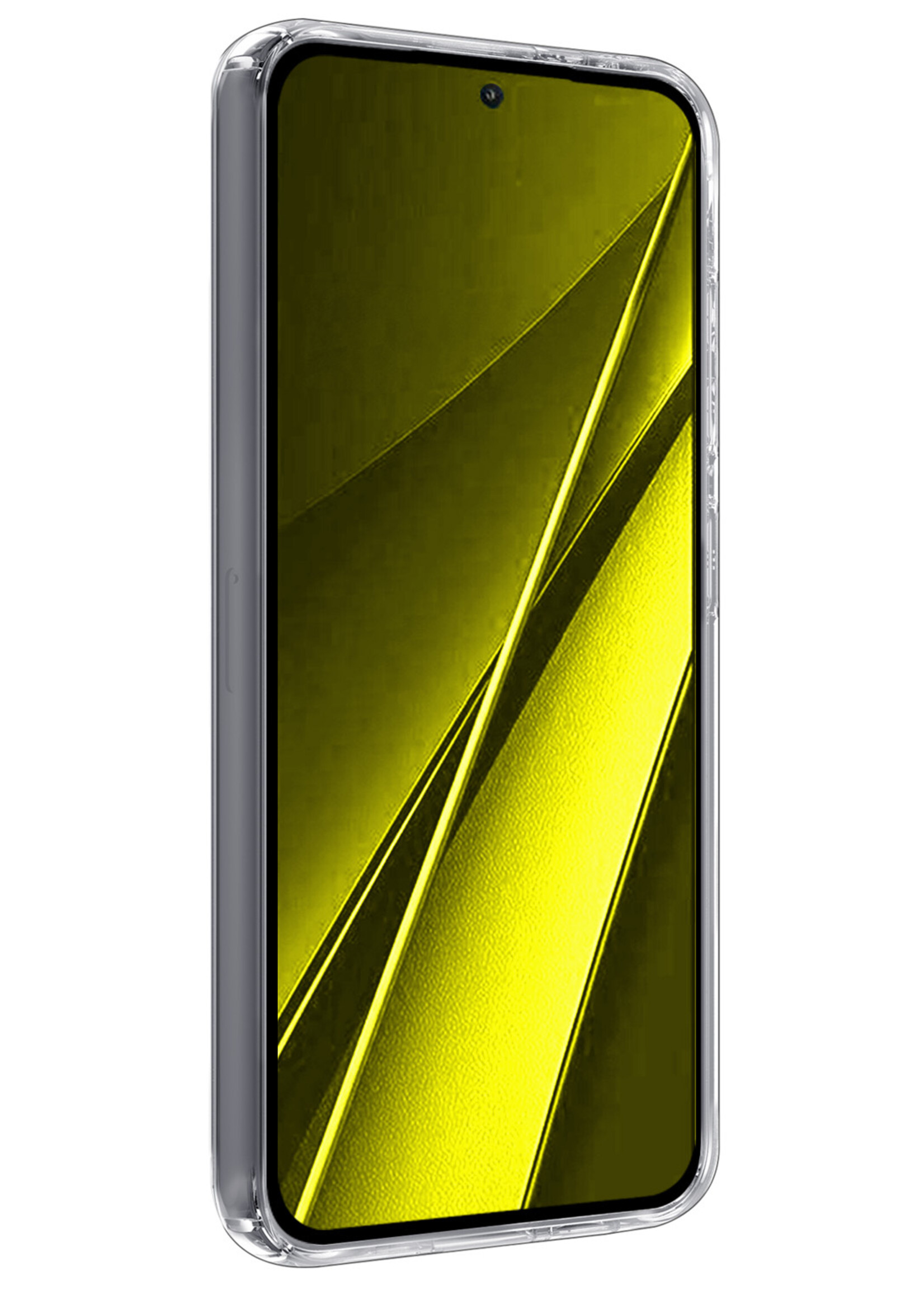 LUQ Hoesje Geschikt voor Xiaomi Poco X6 Hoesje Siliconen Case - Hoes Geschikt voor Xiaomi Poco X6 5G Hoes Siliconen - Transparant - 2 Stuks