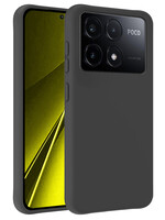 LUQ LUQ Xiaomi Poco X6 Pro Hoesje Siliconen - Zwart
