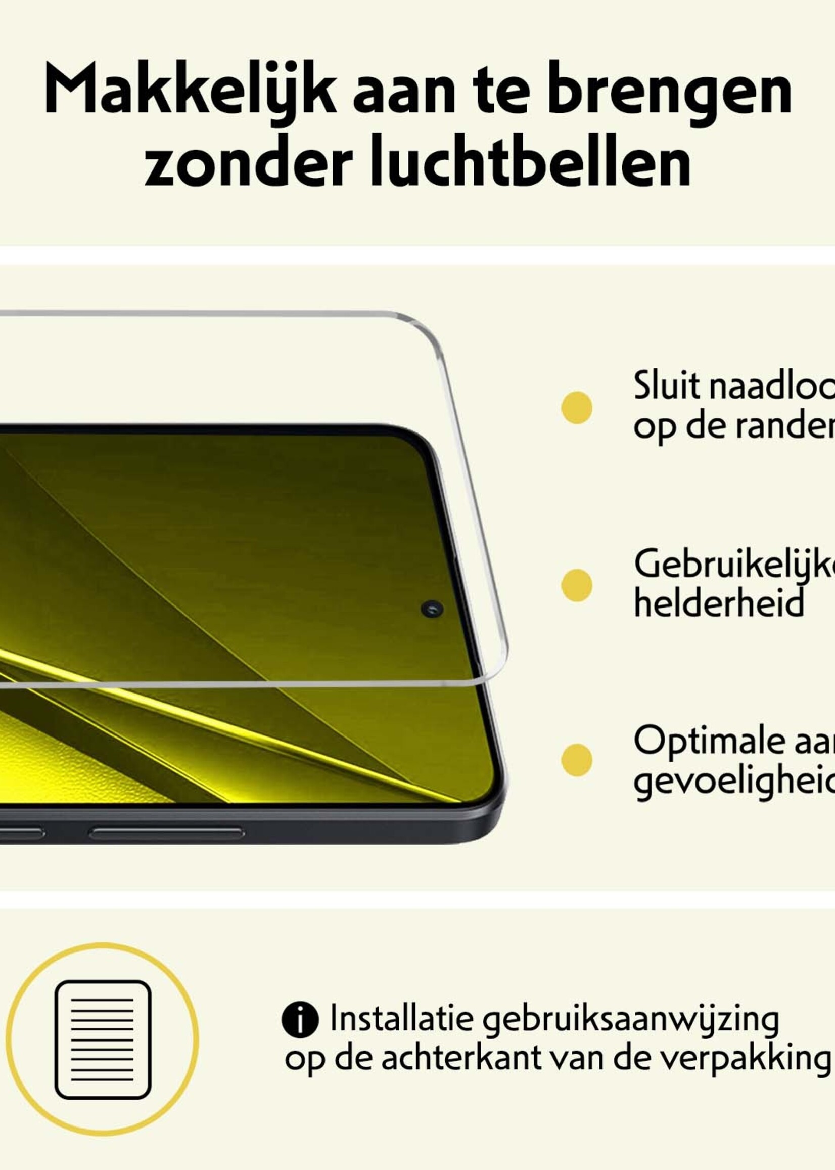 LUQ Hoesje Geschikt voor Xiaomi Poco X6 Pro 5G Hoesje Siliconen Case Met 2x Screenprotector - Hoes Geschikt voor Xiaomi Poco X6 Pro Hoes Siliconen - Transparant