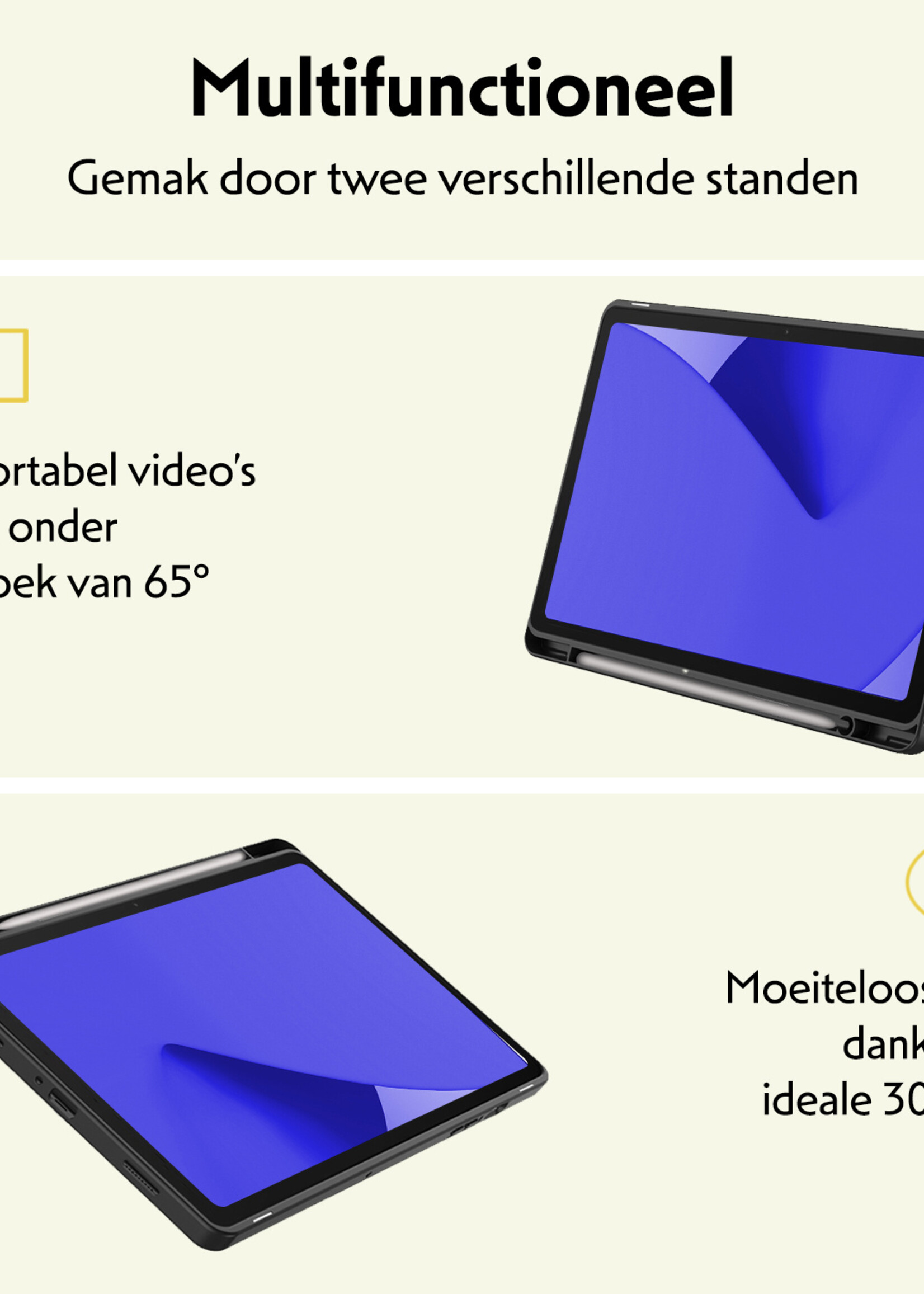 LUQ Hoes Geschikt voor iPad 10.2 2020 Hoes Luxe Hoesje Case Met Uitsparing Geschikt voor Apple Pencil - Hoesje Geschikt voor iPad 8 Hoes Cover - Donkergroen