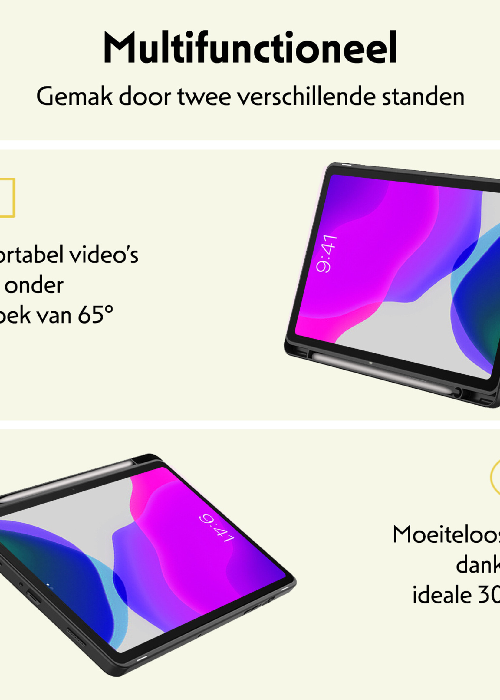 LUQ Hoes Geschikt voor iPad 10.2 2019 Hoes Luxe Hoesje Case Met Uitsparing Geschikt voor Apple Pencil Met Screenprotector - Hoesje Geschikt voor iPad 7 Hoes Cover - Donkergroen