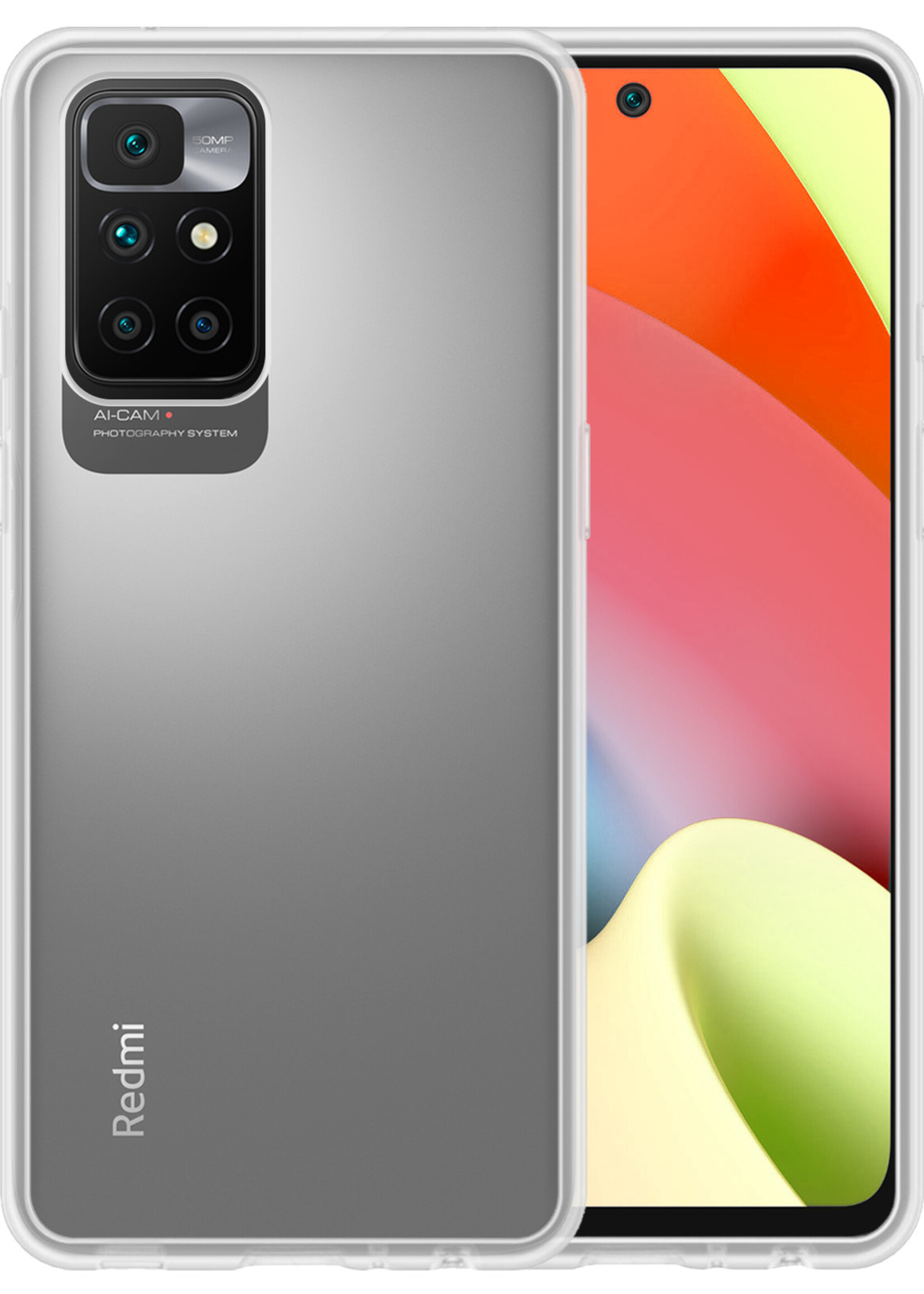 LUQ Hoesje Geschikt voor Xiaomi Redmi 10 2022 Hoesje Siliconen Case - Hoes Geschikt voor Xiaomi Redmi 10 2022 Hoes Siliconen - Transparant