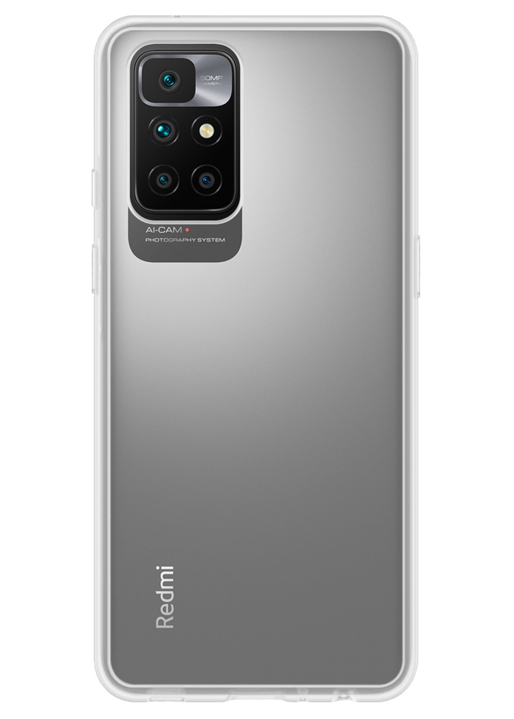 LUQ Hoesje Geschikt voor Xiaomi Redmi 10 2022 Hoesje Siliconen Case - Hoes Geschikt voor Xiaomi Redmi 10 2022 Hoes Siliconen - Transparant