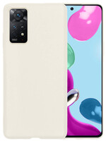 LUQ LUQ Xiaomi Redmi Note 11s Hoesje Siliconen - Wit