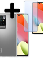 LUQ LUQ Xiaomi Redmi 10 2022 Hoesje Siliconen Met Screenprotector - Transparant