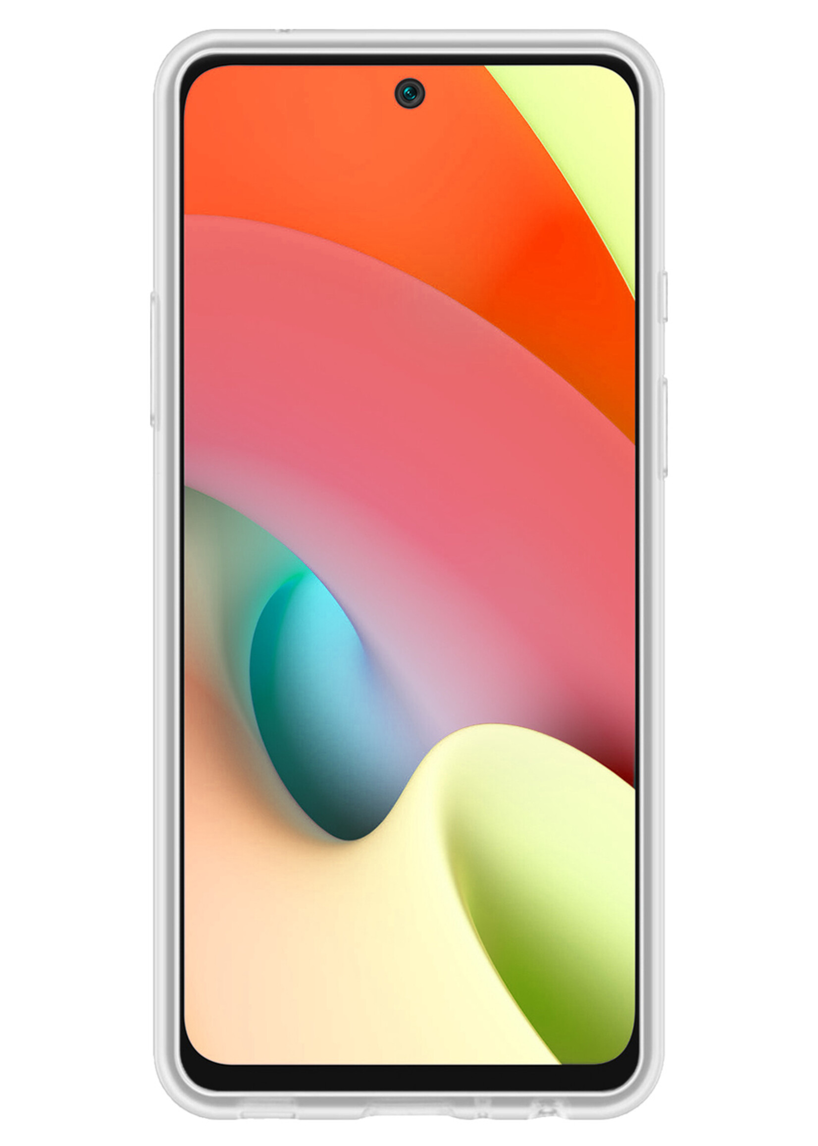 LUQ Hoesje Geschikt voor Xiaomi Redmi 10 2022 Hoesje Siliconen Case Met Screenprotector - Hoes Geschikt voor Xiaomi Redmi 10 2022 Hoes Siliconen - Transparant