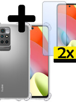 LUQ LUQ Xiaomi Redmi 10 2022 Hoesje Shockproof Met 2x Screenprotector
