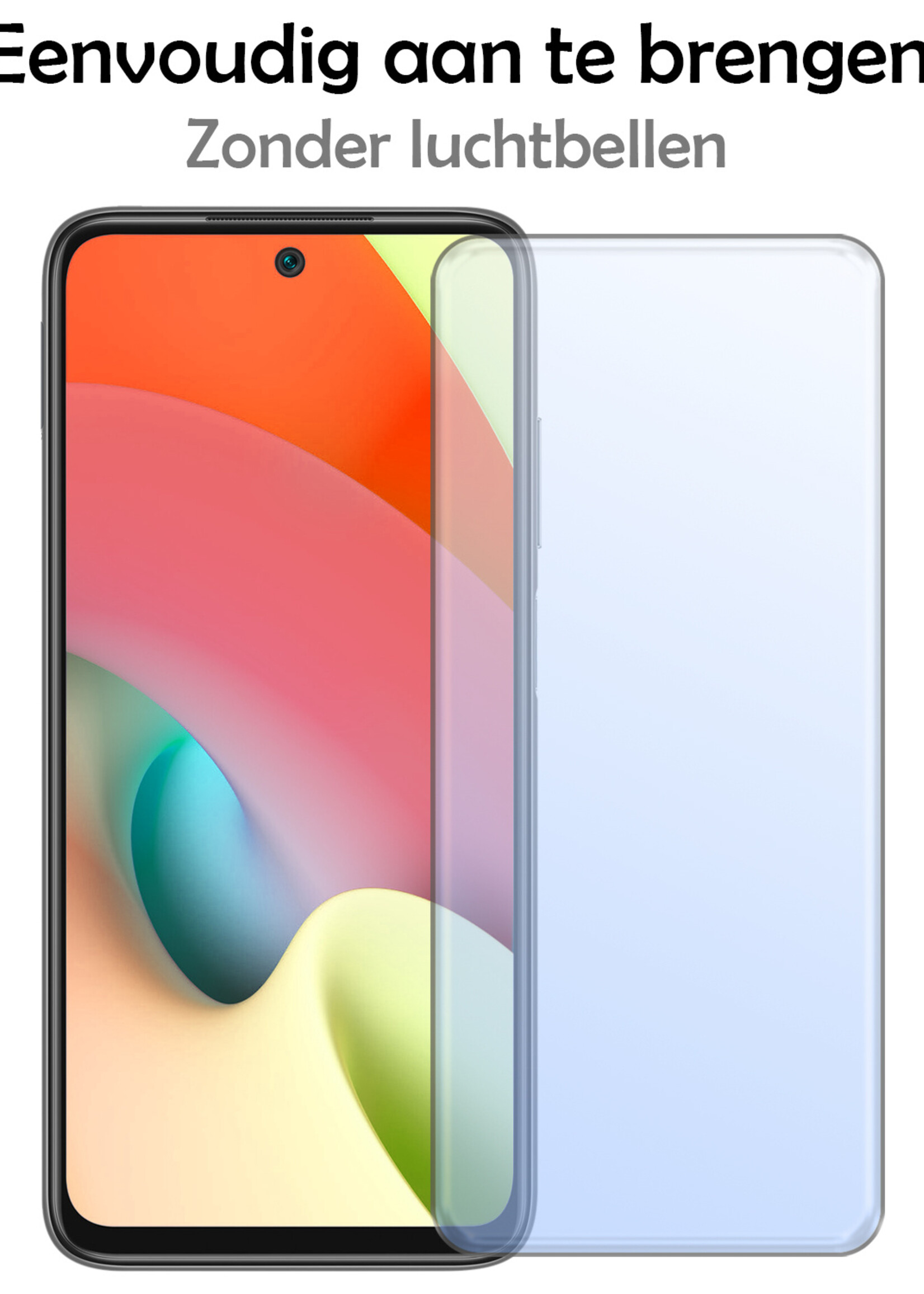 LUQ Hoesje Geschikt voor Xiaomi Redmi 10 2022 Hoesje Shockproof Case Siliconen Met 2x Screenprotector - Hoes Geschikt voor Xiaomi Redmi 10 2022 Hoes Cover Siliconen - Transparant