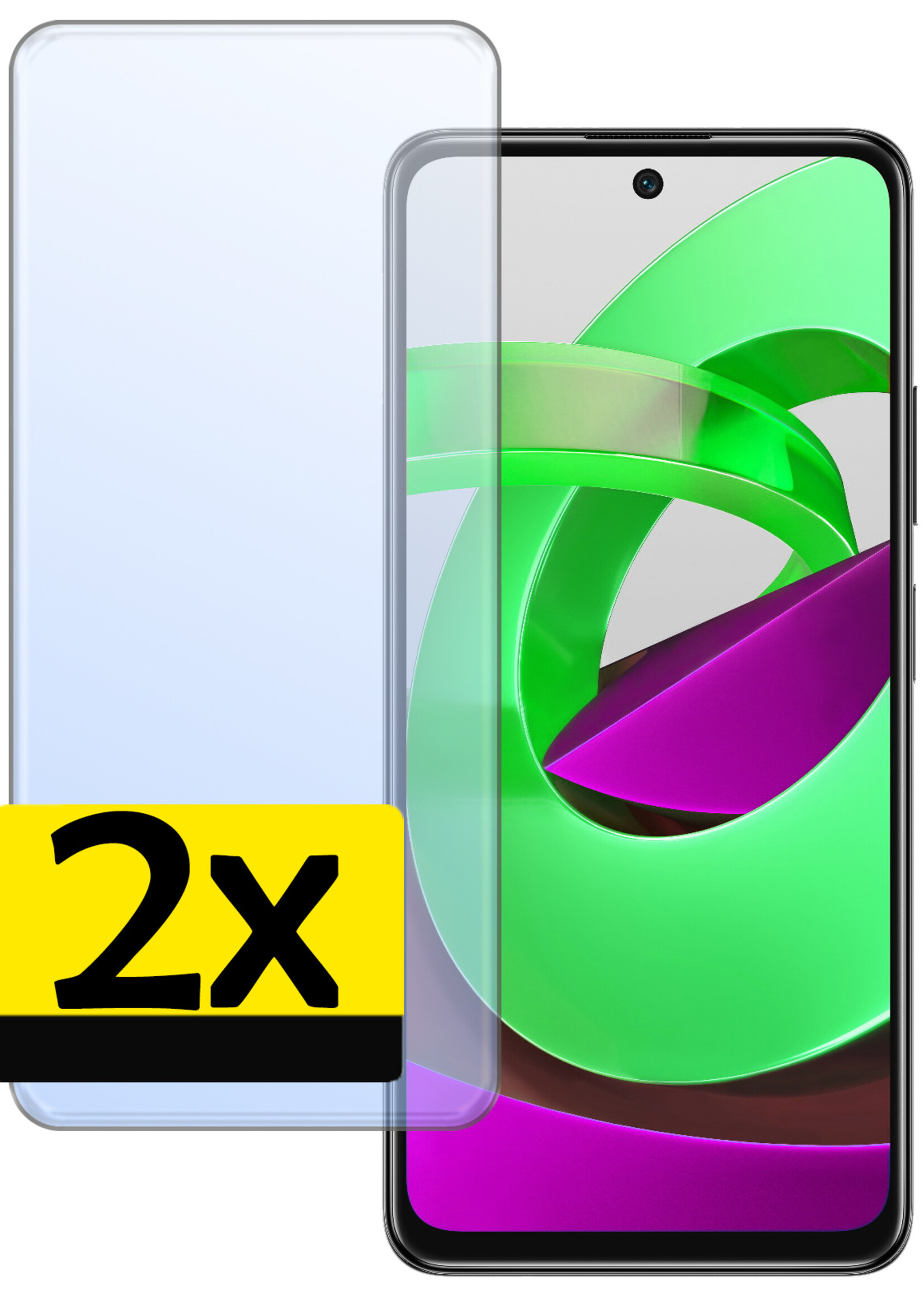 LUQ Screenprotector Geschikt voor Xiaomi Poco M4 Pro 5G Screenprotector Beschermglas Gehard Glas - Screenprotector Geschikt voor Xiaomi Poco M4 Pro 5G Screenprotector Glas - 2 Stuks