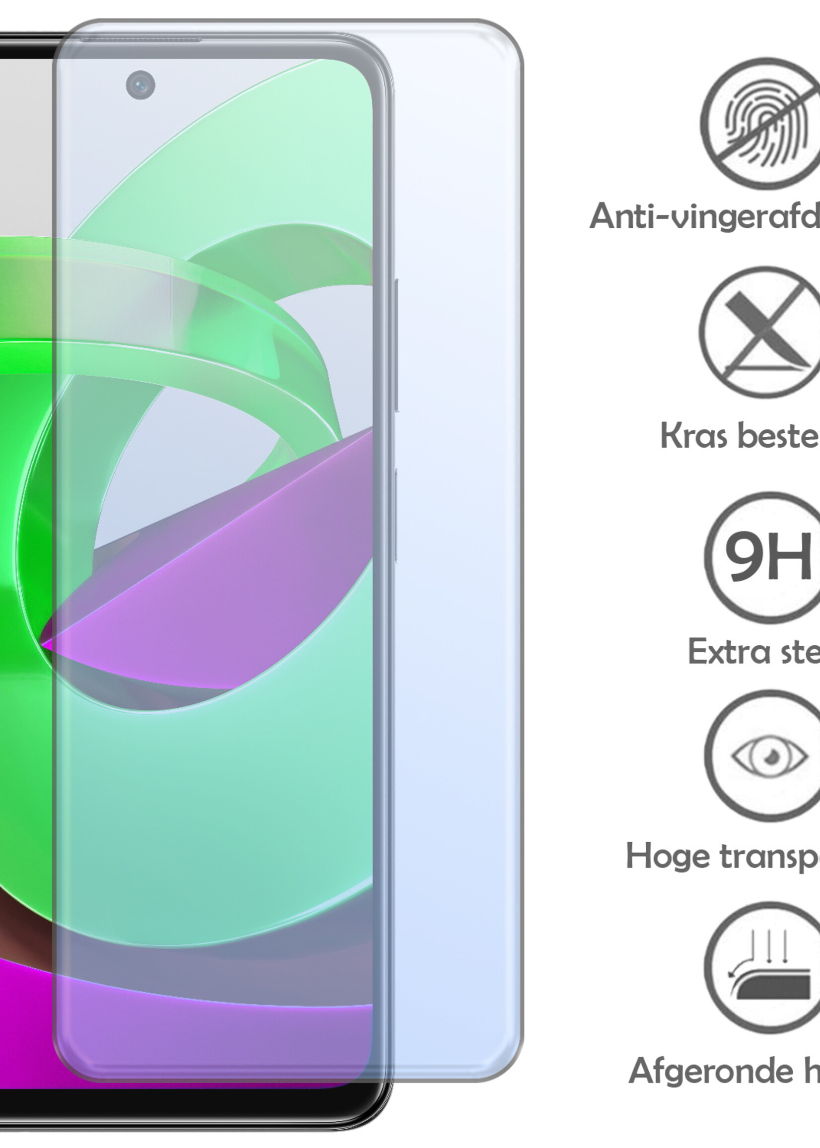 LUQ Screenprotector Geschikt voor Xiaomi Poco M4 Pro 5G Screenprotector Beschermglas Gehard Glas - Screenprotector Geschikt voor Xiaomi Poco M4 Pro 5G Screenprotector Glas