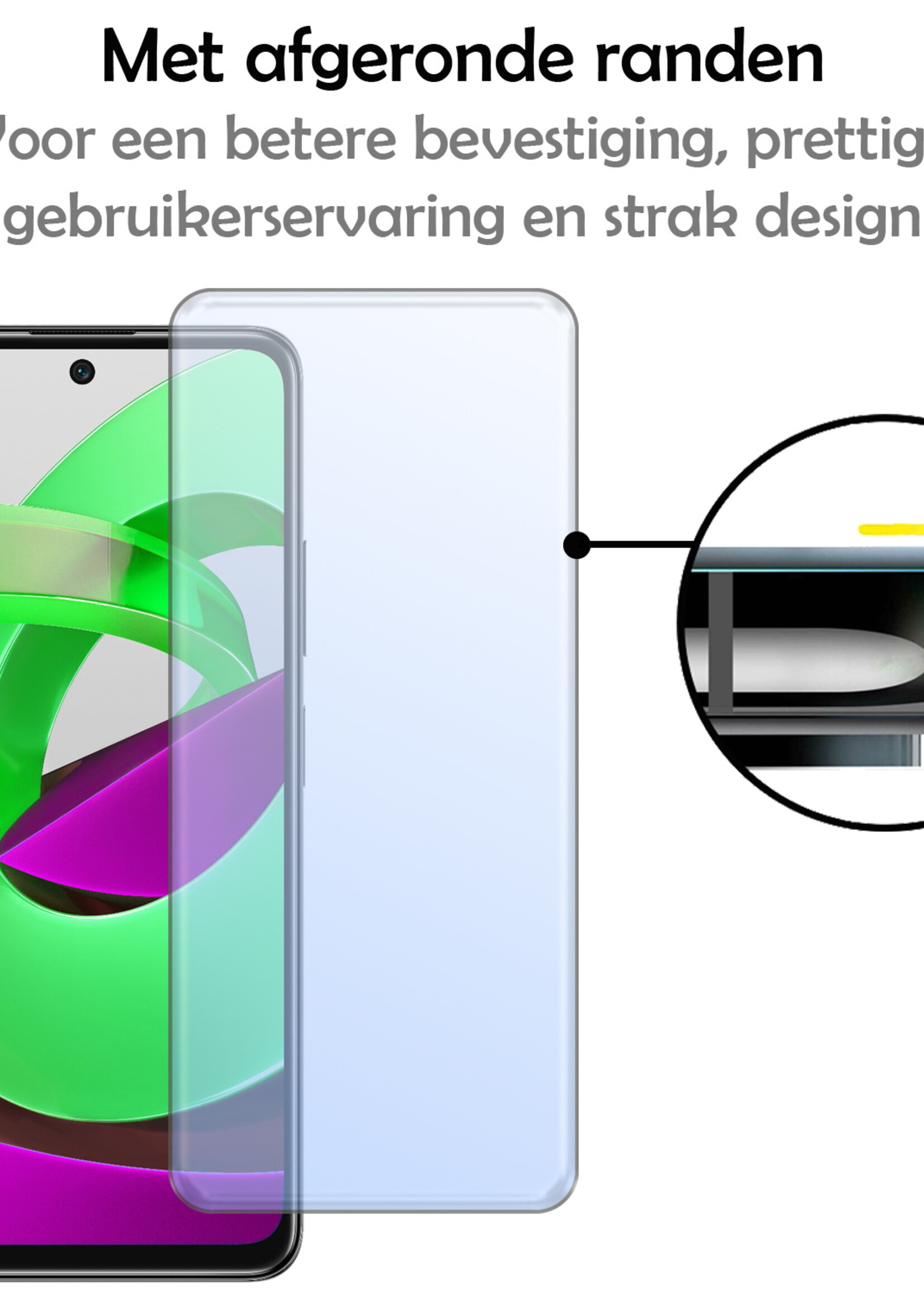 LUQ Screenprotector Geschikt voor Xiaomi Poco M4 Pro 5G Screenprotector Beschermglas Gehard Glas - Screenprotector Geschikt voor Xiaomi Poco M4 Pro 5G Screenprotector Glas