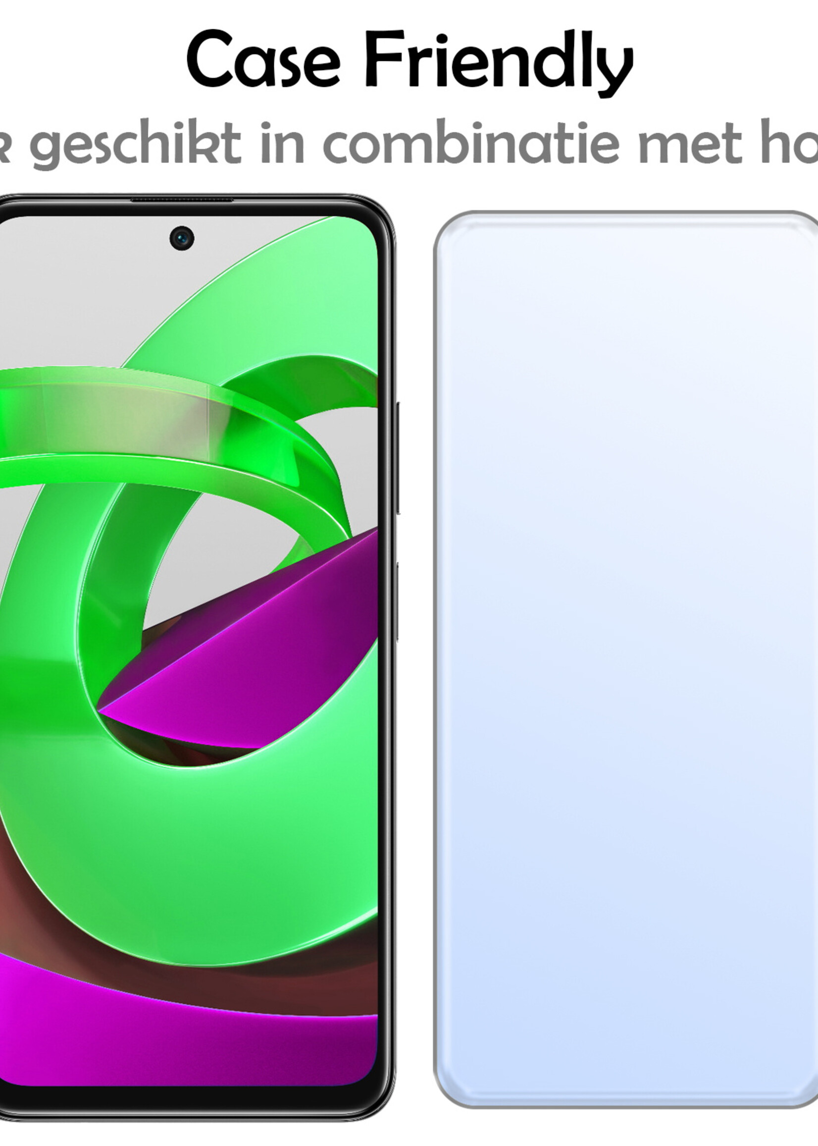 LUQ Screenprotector Geschikt voor Xiaomi Poco M4 Pro 5G Screenprotector Beschermglas Gehard Glas - Screenprotector Geschikt voor Xiaomi Poco M4 Pro 5G Screenprotector Glas