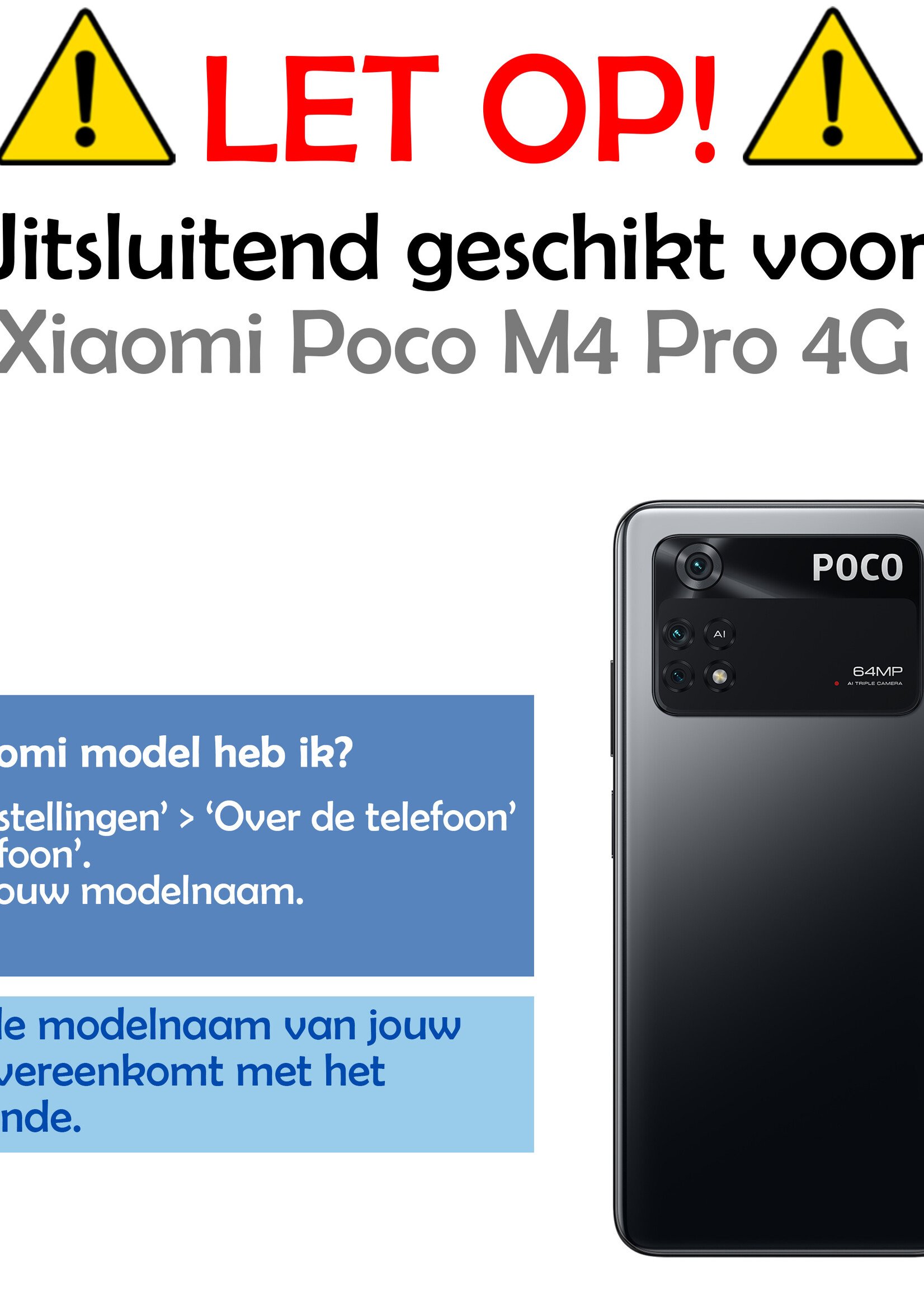 LUQ Hoesje Geschikt voor Poco M4 Pro 4G Hoesje Siliconen Case Met 2x Screenprotector - Hoes Geschikt voor Xiaomi Poco M4 Pro 4G Hoes Siliconen - Donkerblauw