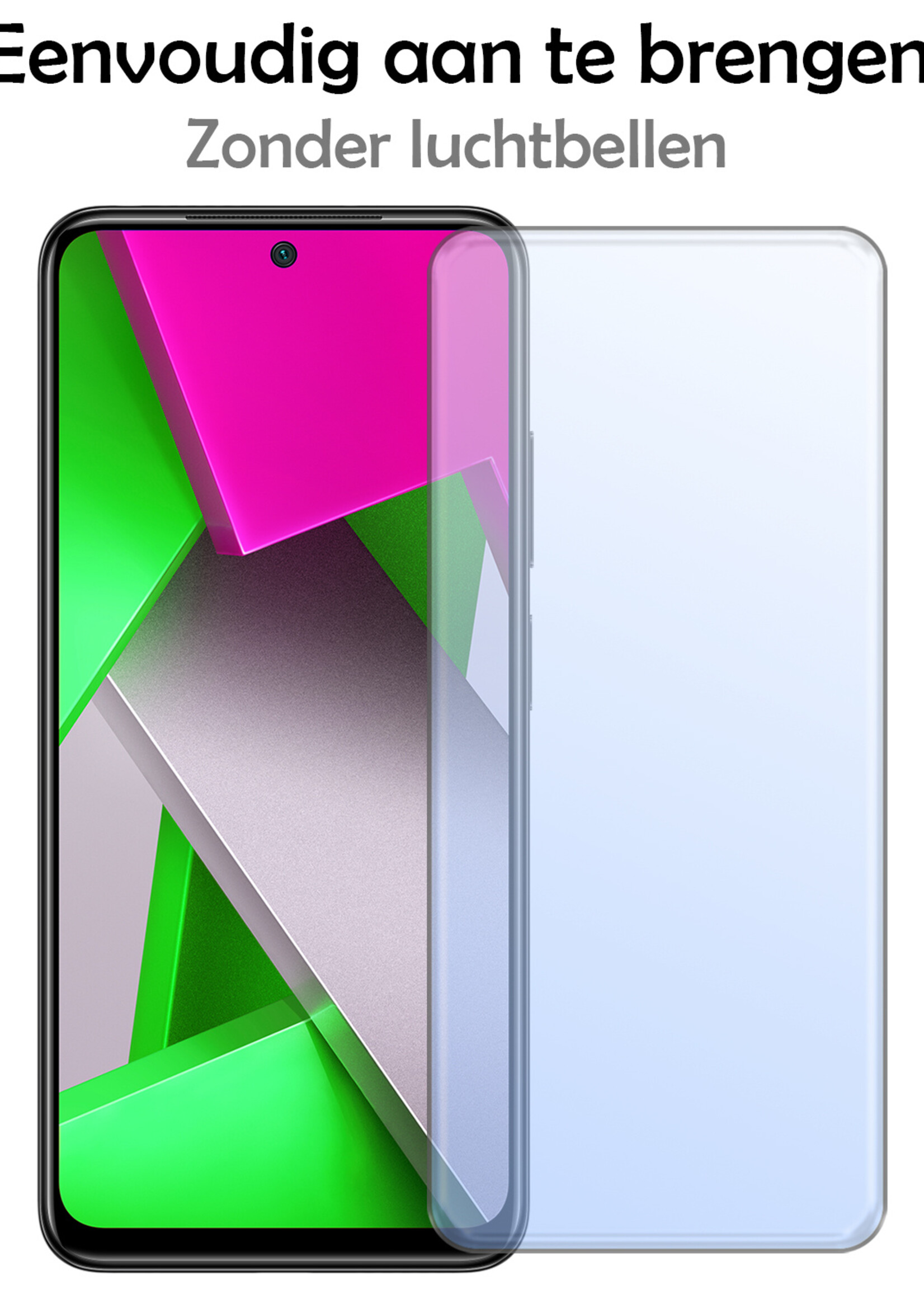 LUQ Screenprotector Geschikt voor Poco M4 Pro 4G Screenprotector Beschermglas Gehard Glas - Screenprotector Geschikt voor Xiaomi Poco M4 Pro 4G Screenprotector Glas - 3 Stuks