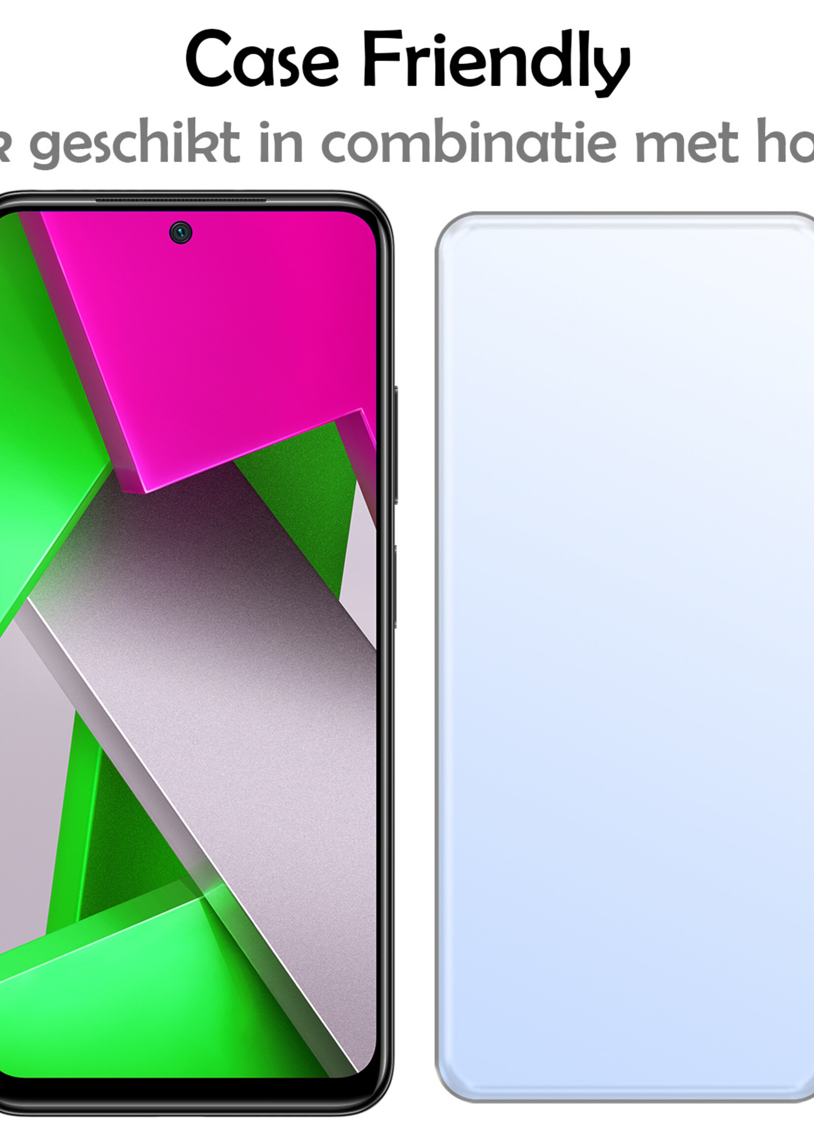 LUQ Screenprotector Geschikt voor Poco M4 Pro 4G Screenprotector Beschermglas Gehard Glas - Screenprotector Geschikt voor Xiaomi Poco M4 Pro 4G Screenprotector Glas - 3 Stuks