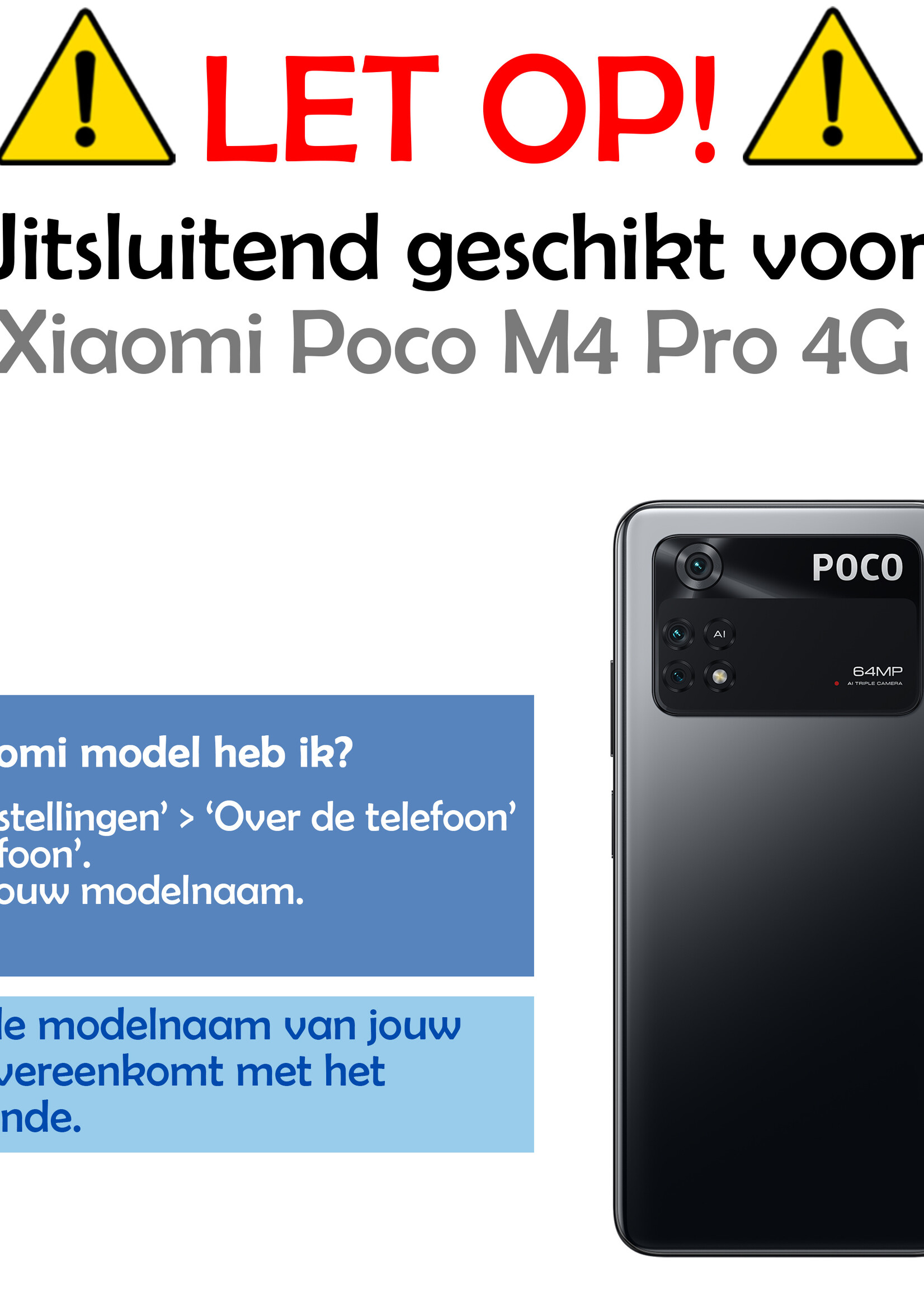 LUQ Screenprotector Geschikt voor Poco M4 Pro 4G Screenprotector Beschermglas Gehard Glas - Screenprotector Geschikt voor Xiaomi Poco M4 Pro 4G Screenprotector Glas - 3 Stuks
