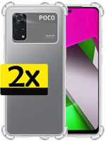 LUQ LUQ Xiaomi Poco X4 Pro 5G Hoesje Shockproof - Transparant - 2 PACK