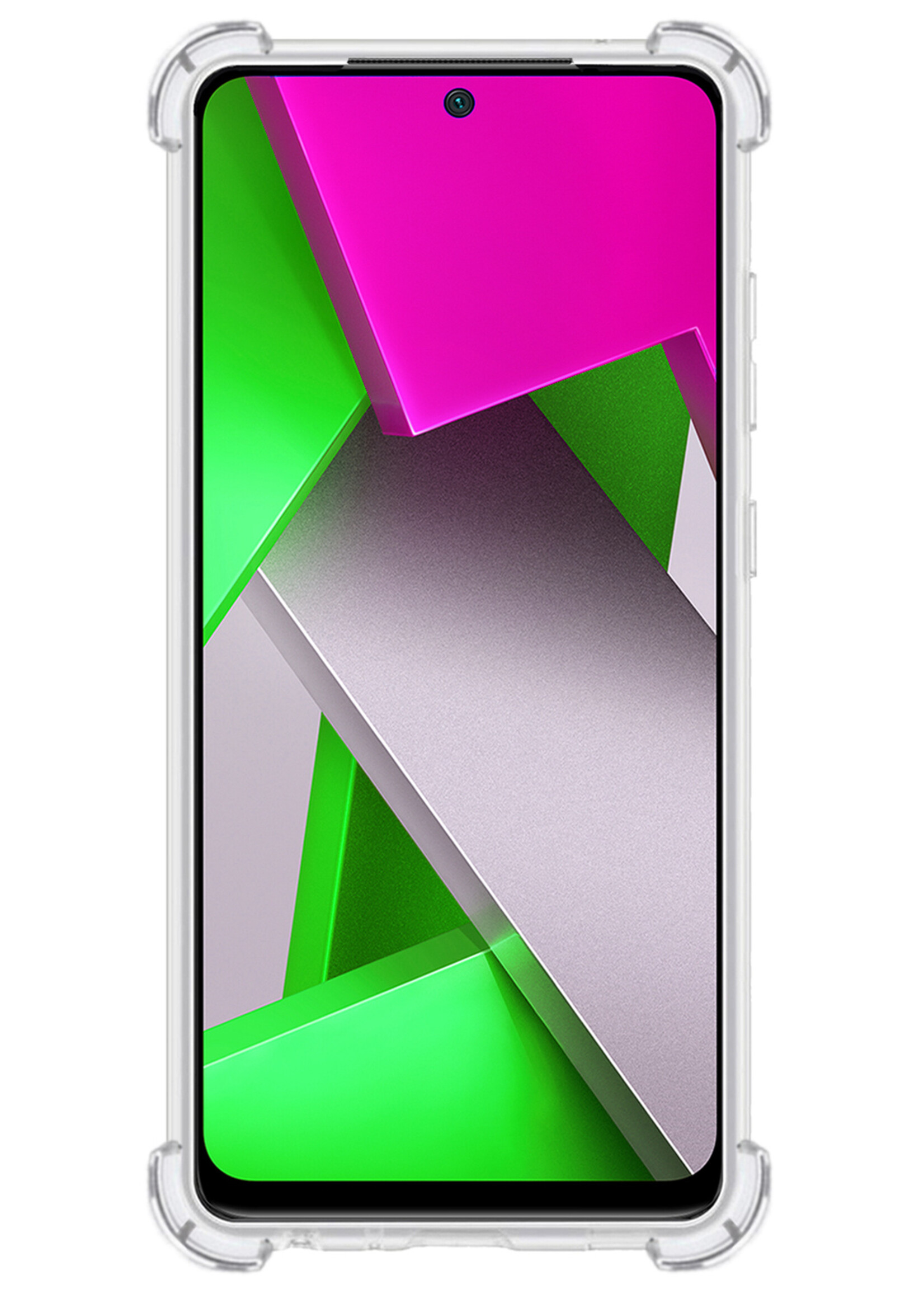 LUQ Xiaomi Poco X4 Pro 5G Hoesje Shockproof Case - Poco X4 Pro 5G Hoes Shock Proof Bumper - 2 Stuks - Transparant