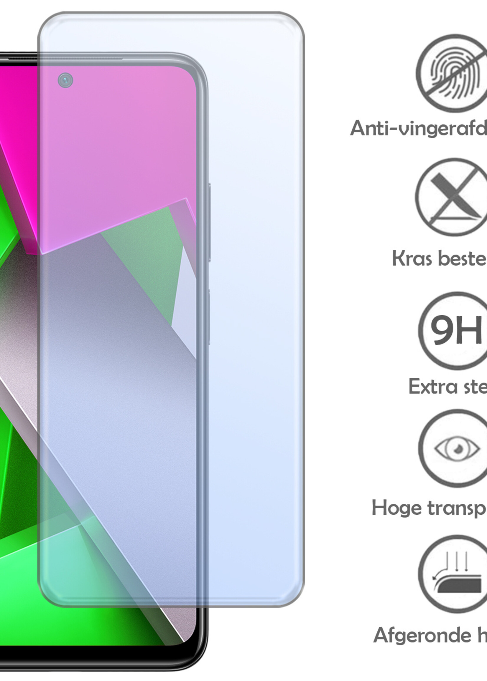 LUQ Screenprotector Geschikt voor Xiaomi Poco X4 Pro 5G Screenprotector Beschermglas Gehard Glas - Screenprotector Geschikt voor Xiaomi Poco X4 Pro 5G Screenprotector Glas - 2 Stuks