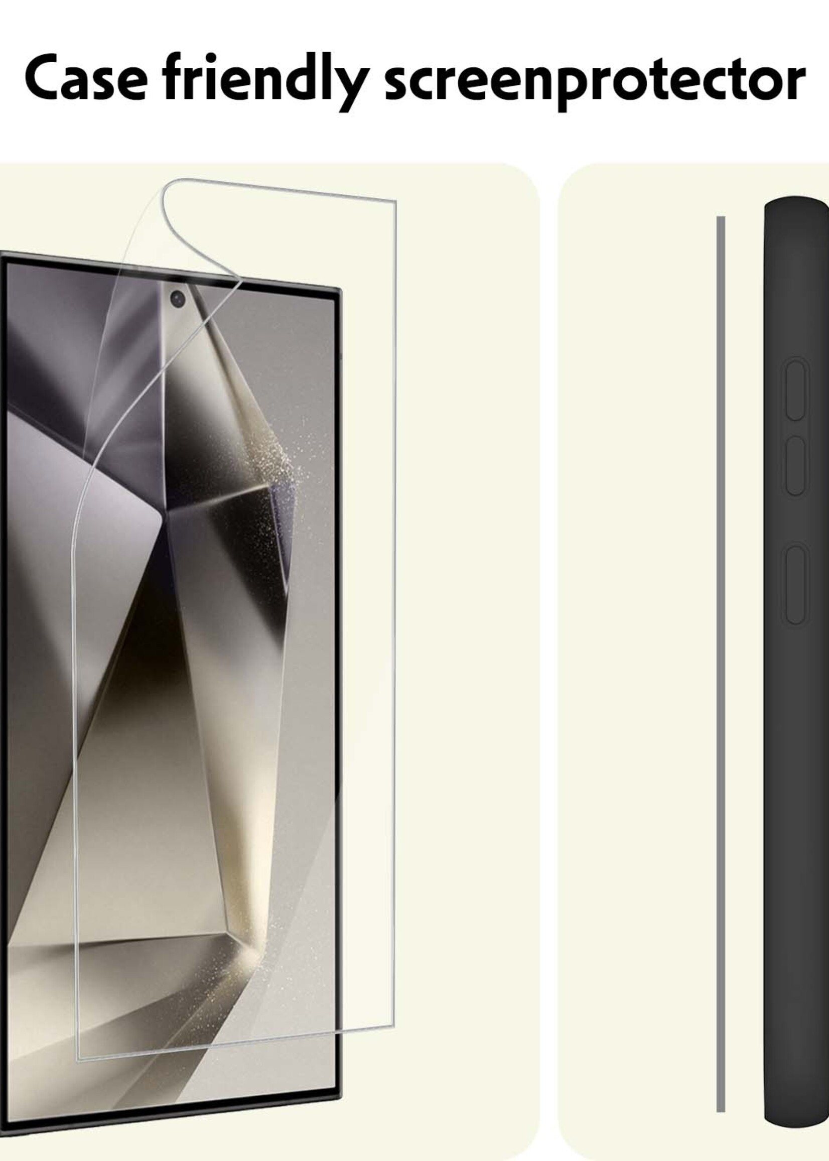 LUQ Screenprotector Folie Geschikt voor Samsung S24 Ultra Screenprotector Bescherm Folie Soft TPU - Screenprotector Folie Geschikt voor Samsung Galaxy S24 Ultra Screenprotector