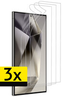 LUQ LUQ Samsung Galaxy S24 Ultra Schermfolie - 3 PACK