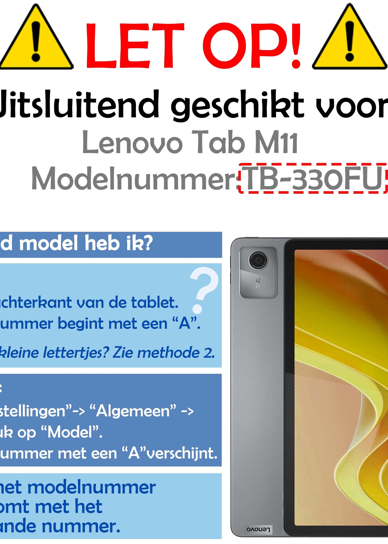 LUQ Screenprotector Geschikt voor Lenovo Tab M11 Screenprotector Bescherm Glas Tempered Glass Screen Protector - Screen Protector Geschikt voor Lenovo Tab M11 Screenprotector