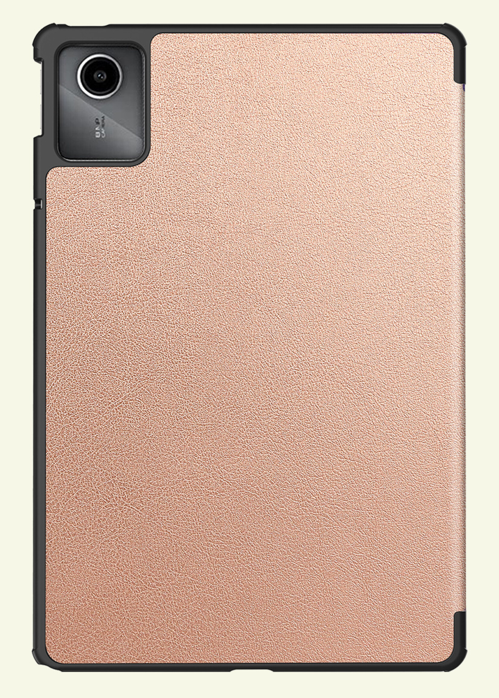 LUQ Hoes Geschikt voor Lenovo Tab M11 Hoes Luxe Hoesje Book Case - Hoesje Geschikt voor Lenovo Tab M11 (11 inch) Hoes Cover - Rosé goud