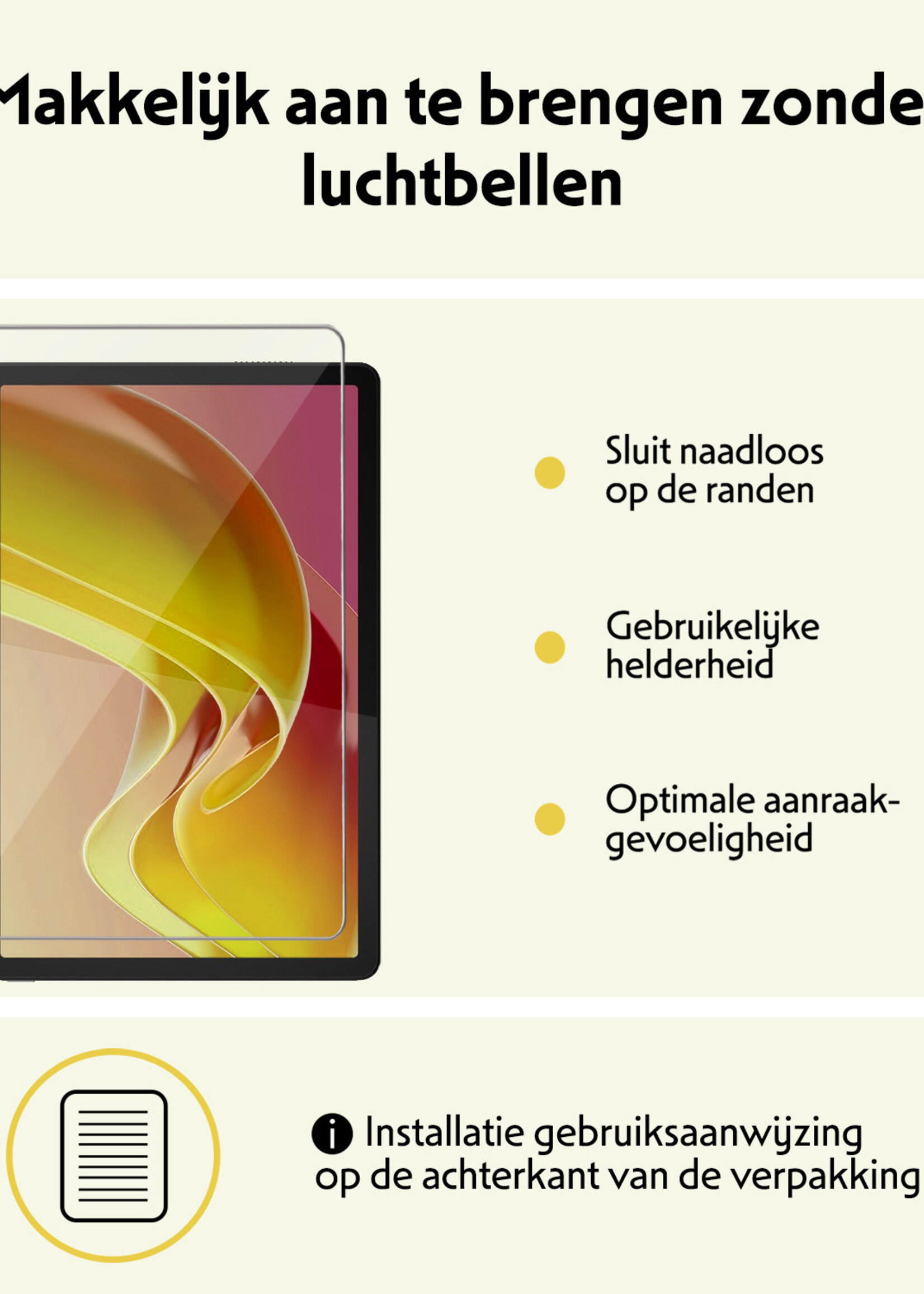 LUQ Hoes Geschikt voor Lenovo Tab M11 Hoes Luxe Hoesje Book Case Met Screenprotector - Hoesje Geschikt voor Lenovo Tab M11 (11 inch) Hoes Cover - Rood