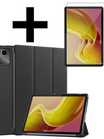 LUQ LUQ Lenovo Tab M11 Hoesje Met Screenprotector - Zwart