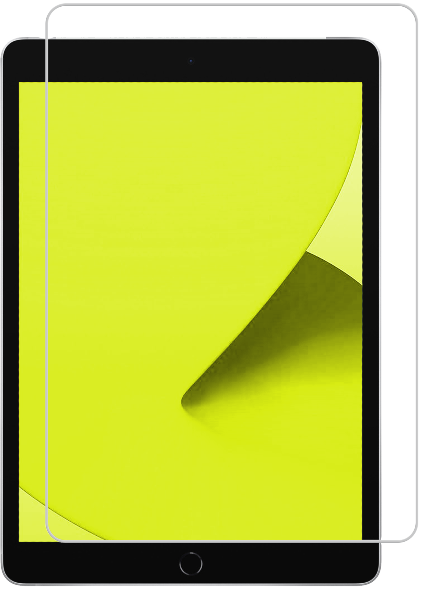 LUQ Hoes Geschikt voor iPad 10.2 2021 Hoesje Siliconen Case Hoes Siliconen Back Cover Met Screenprotector - Transparant