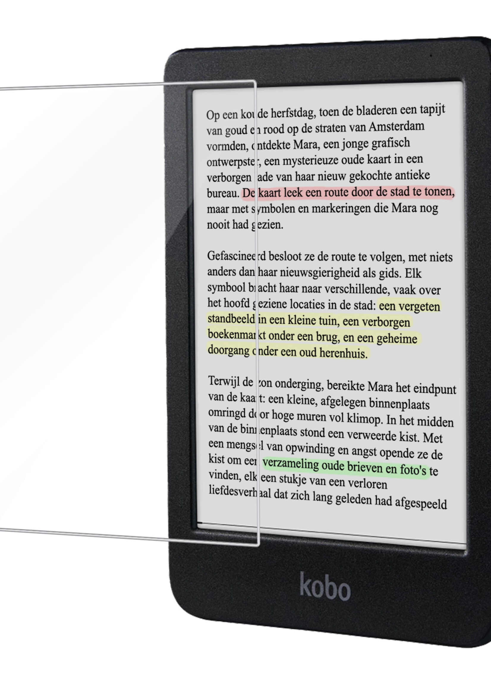 LUQ Screenprotector Geschikt voor Kobo Clara Colour Screenprotector Bescherm Glas Gehard Screen Protector