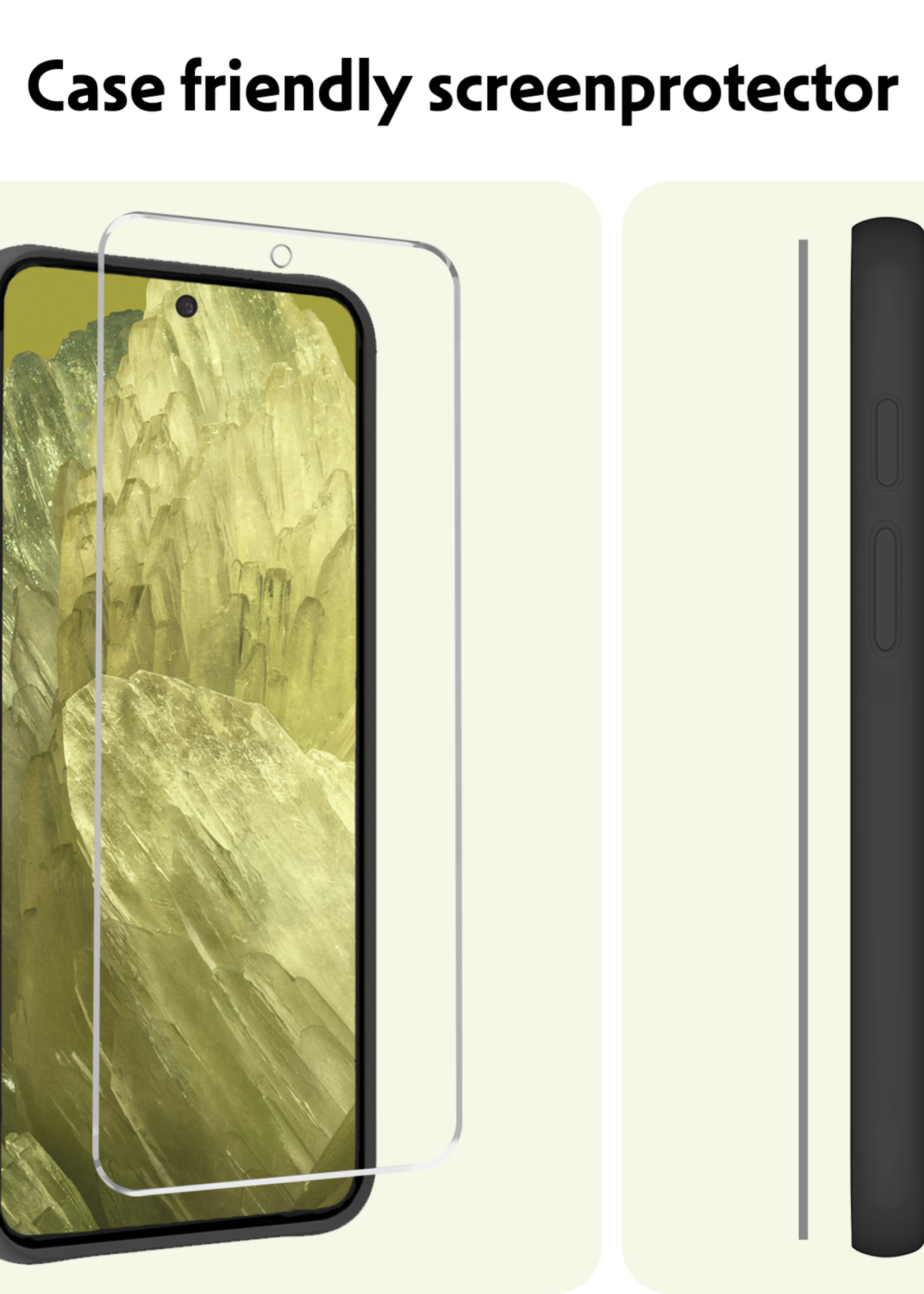 LUQ Screenprotector Geschikt voor Google Pixel 8a Screenprotector Beschermglas Gehard Glas - Screenprotector Geschikt voor Google Pixel 8a Screenprotector Glas