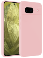 LUQ LUQ Google Pixel 8a Hoesje Siliconen - Lichtroze