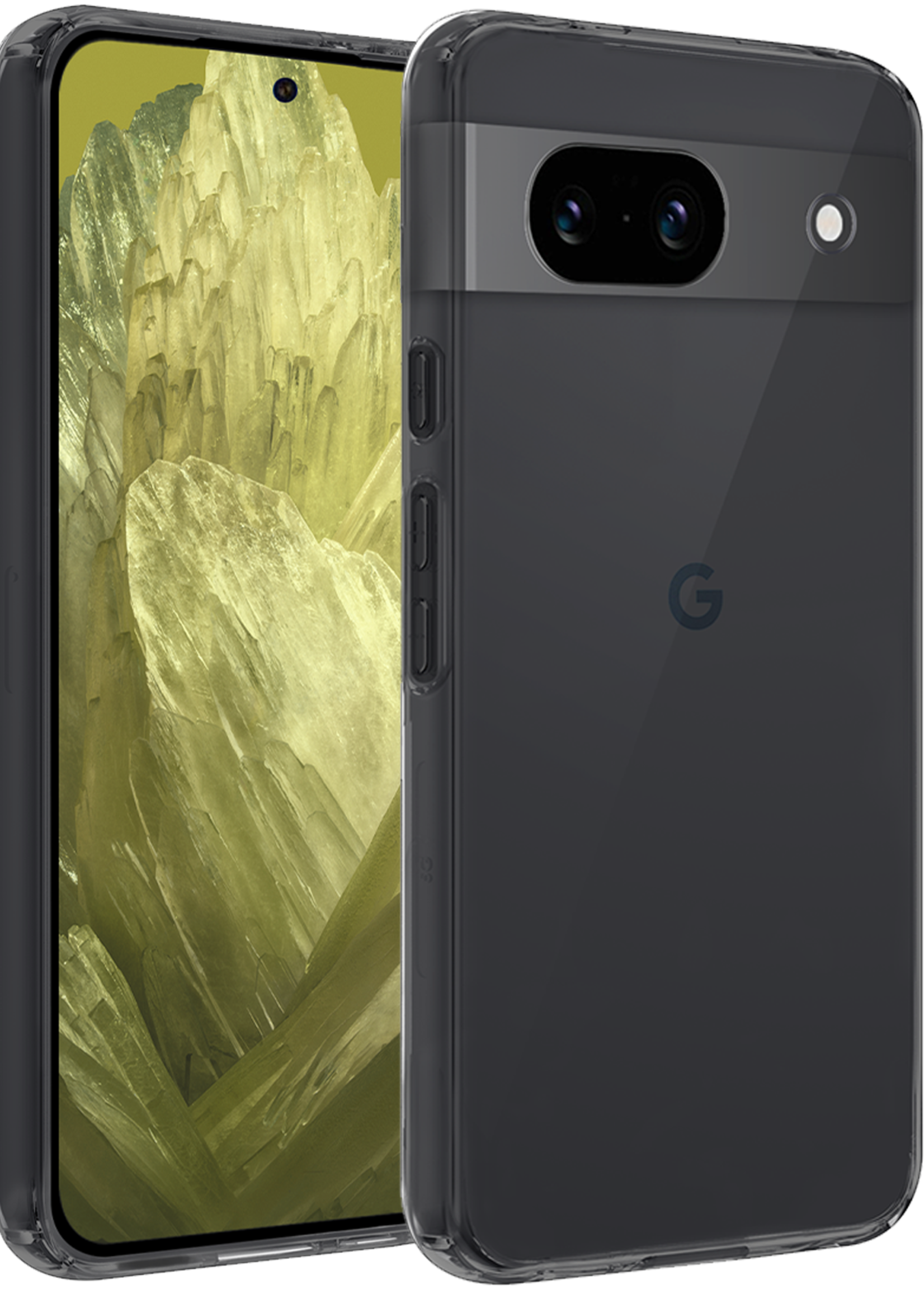 LUQ Hoesje Geschikt voor Google Pixel 8a Hoesje Siliconen Case - Hoes Geschikt voor Google Pixel 8a Hoes Siliconen - Transparant
