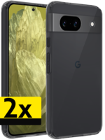 LUQ LUQ Google Pixel 8a Hoesje Siliconen - Transparant - 2 PACK