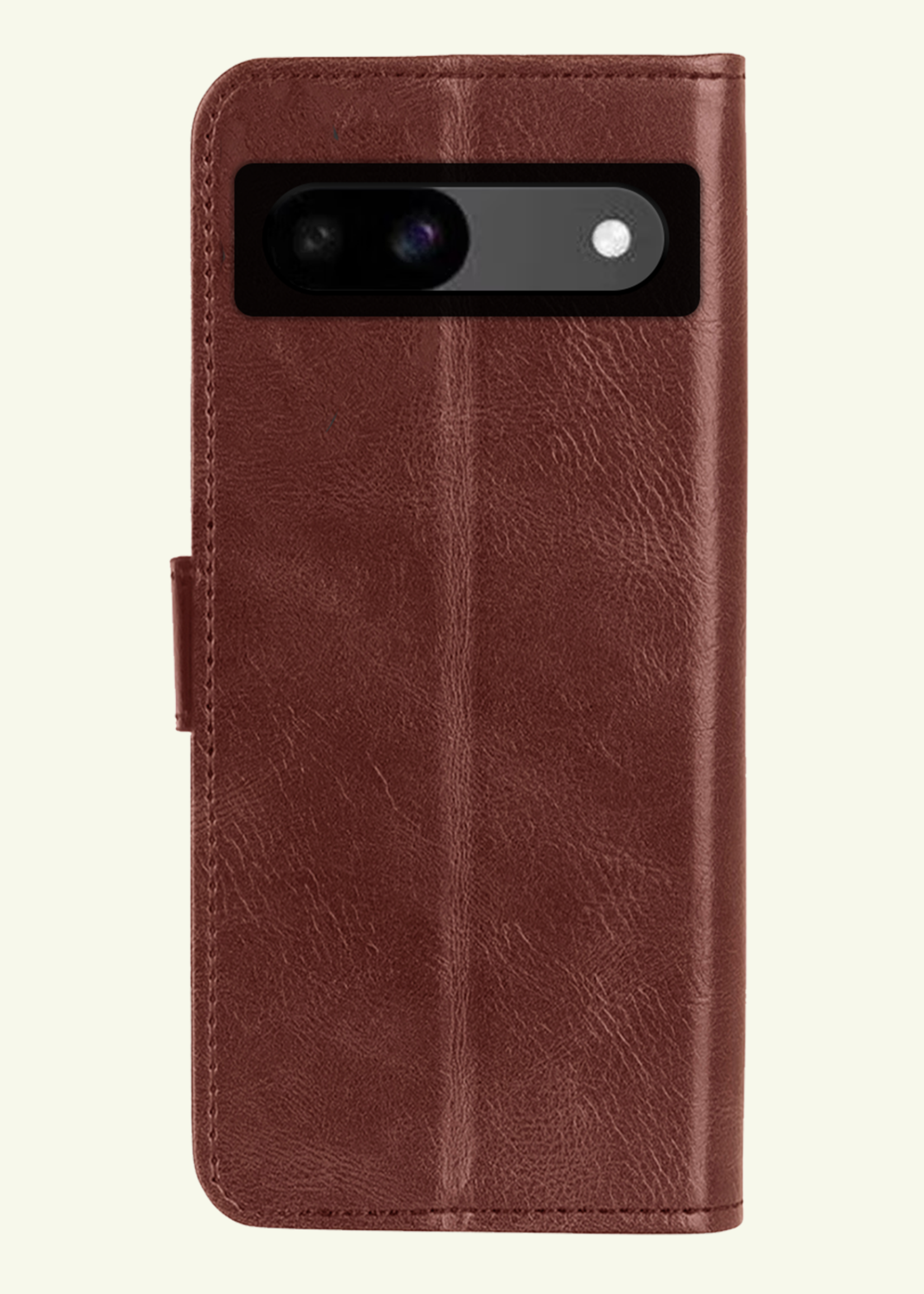 LUQ Hoesje Geschikt voor Google Pixel 8a Hoesje Book Case Hoes Wallet Cover - Hoes Geschikt voor Google Pixel 8a Hoesje Bookcase Hoes - Bruin