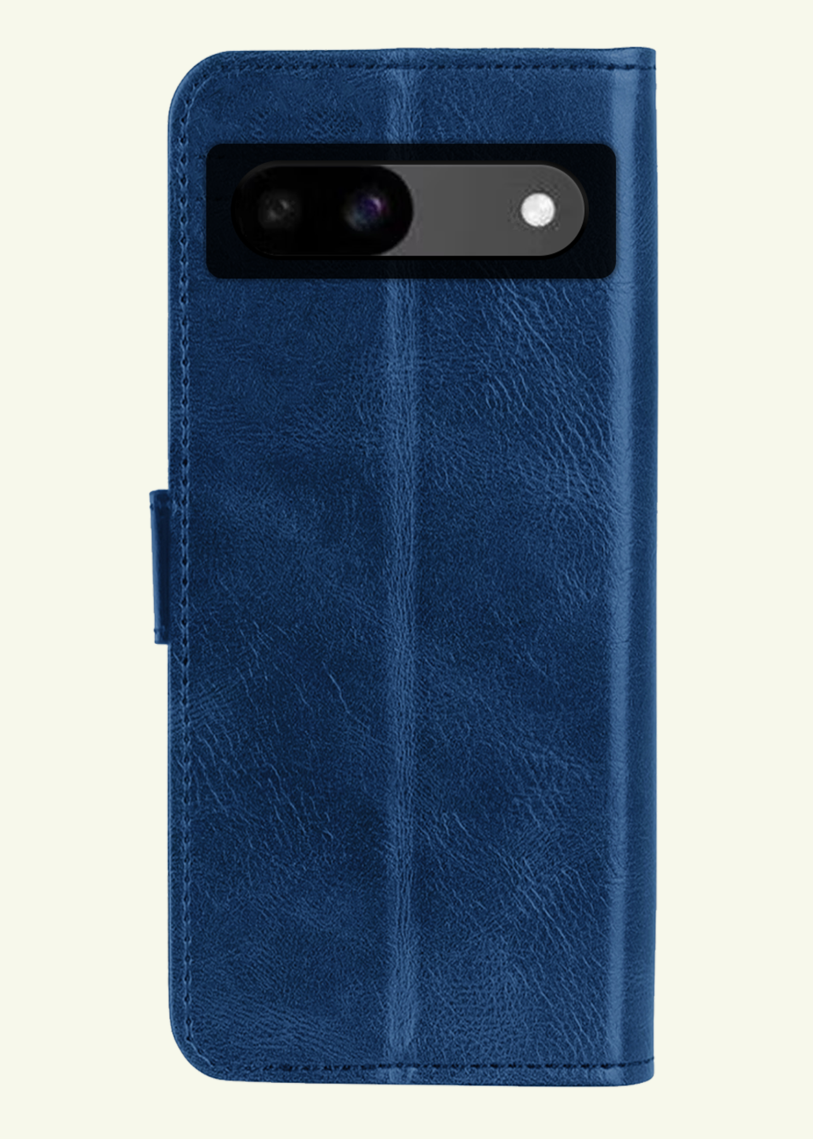 LUQ Hoesje Geschikt voor Google Pixel 8a Hoesje Book Case Hoes Wallet Cover Met Screenprotector - Hoes Geschikt voor Google Pixel 8a Hoesje Bookcase Hoes - Donkerblauw