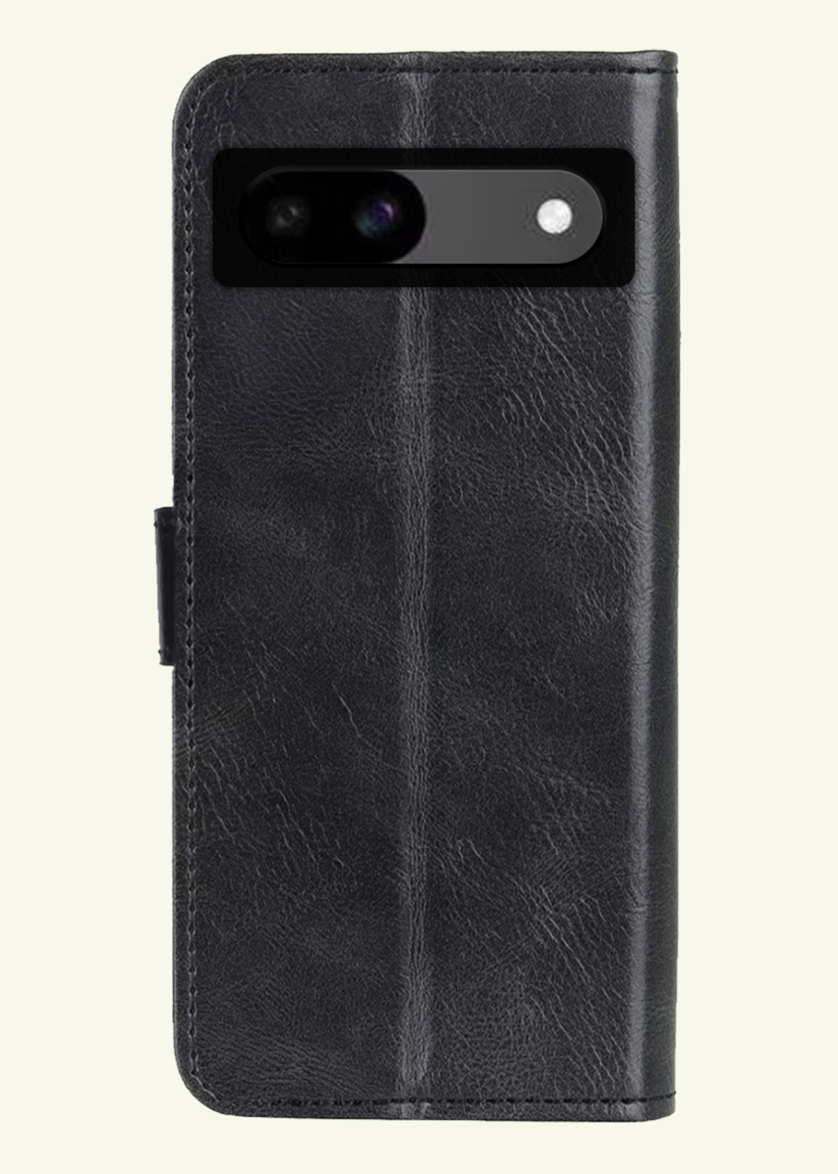 LUQ Hoesje Geschikt voor Google Pixel 8a Hoesje Book Case Hoes Wallet Cover Met Screenprotector - Hoes Geschikt voor Google Pixel 8a Hoesje Bookcase Hoes - Zwart