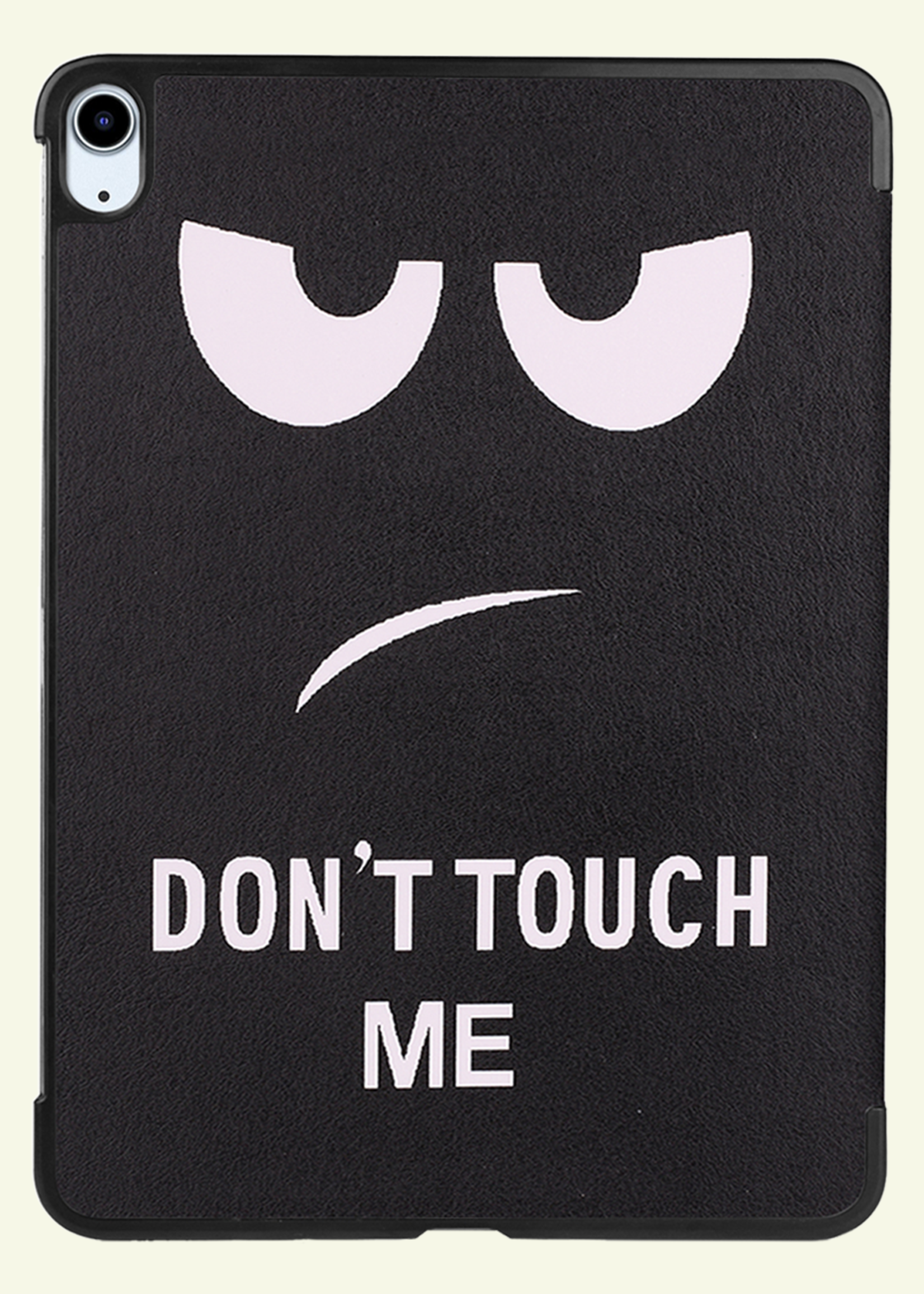 LUQ Hoes Geschikt voor iPad Air 6 (11 inch) Hoes Luxe Hoesje Book Case - Hoesje Geschikt voor iPad Air 2024 (11 inch) Hoes Cover - Don't Touch Me