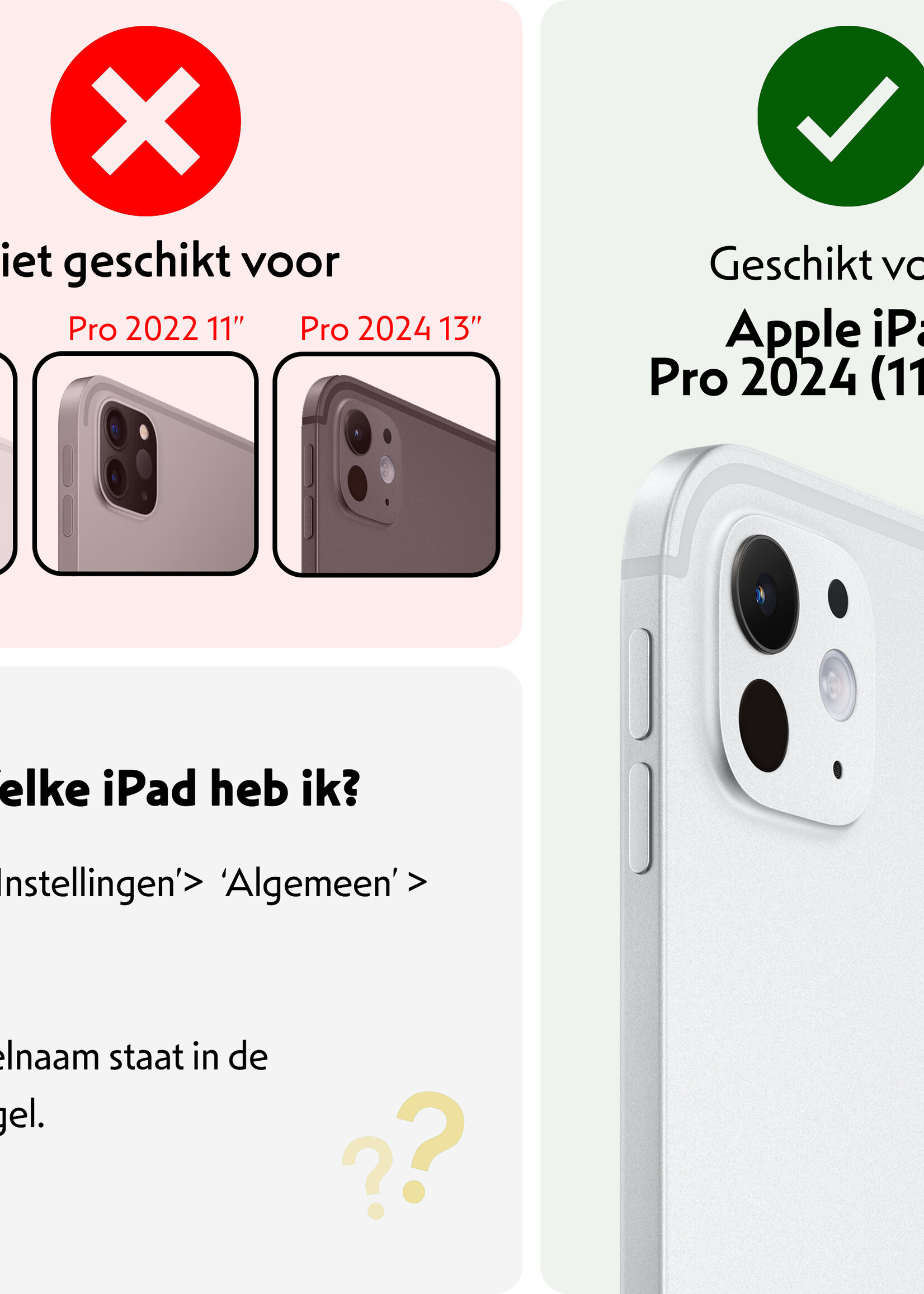 LUQ Screenprotector Geschikt voor iPad Pro 2024 (11 inch) Screenprotector Bescherm Glas Tempered Glass Screen Protector - 3 Stuks