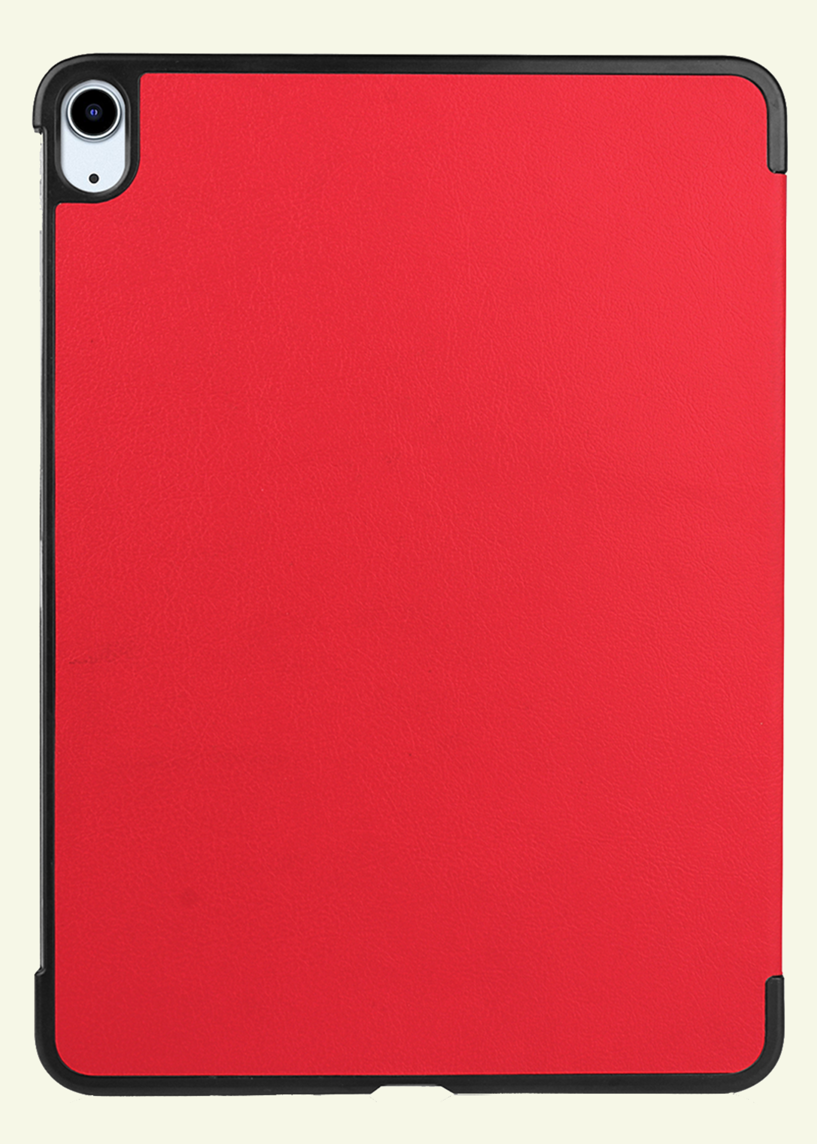 LUQ Hoes Geschikt voor iPad Air 6 (11 inch) Hoes Luxe Hoesje Case Met Uitsparing Geschikt voor Apple Pencil - Hoesje Geschikt voor iPad Air 2024 (11 inch) Hoes Cover - Rood