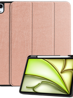 LUQ LUQ iPad Air 6 (11 inch) Hoesje Met Uitsparing Apple Pencil - Rose Goud