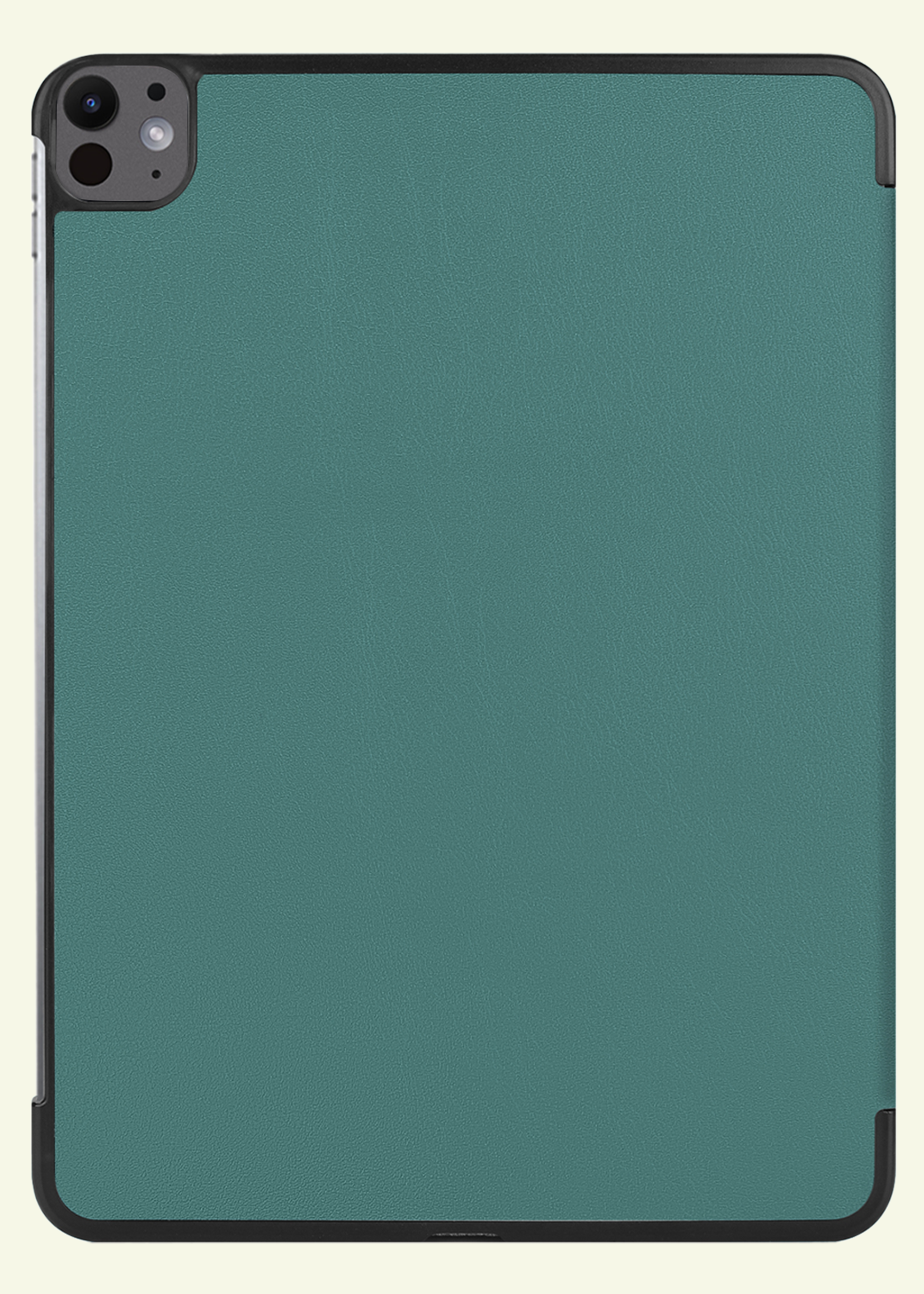 LUQ Hoes Geschikt voor iPad Pro 2024 (11 inch) Hoes Luxe Hoesje Book Case - Hoesje Geschikt voor iPad Pro 2024 11 inch (7e generatie) Hoes Cover - Donkergroen