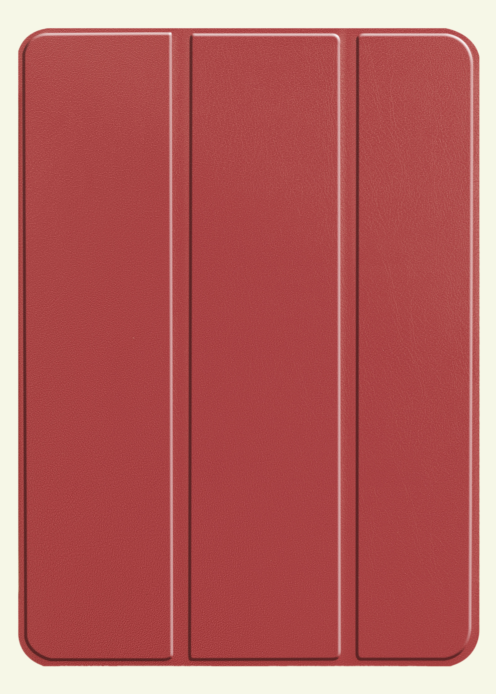 LUQ Hoes Geschikt voor iPad Pro 2024 (11 inch) Hoes Luxe Hoesje Book Case - Hoesje Geschikt voor iPad Pro 2024 11 inch (7e generatie) Hoes Cover - Donkerrood